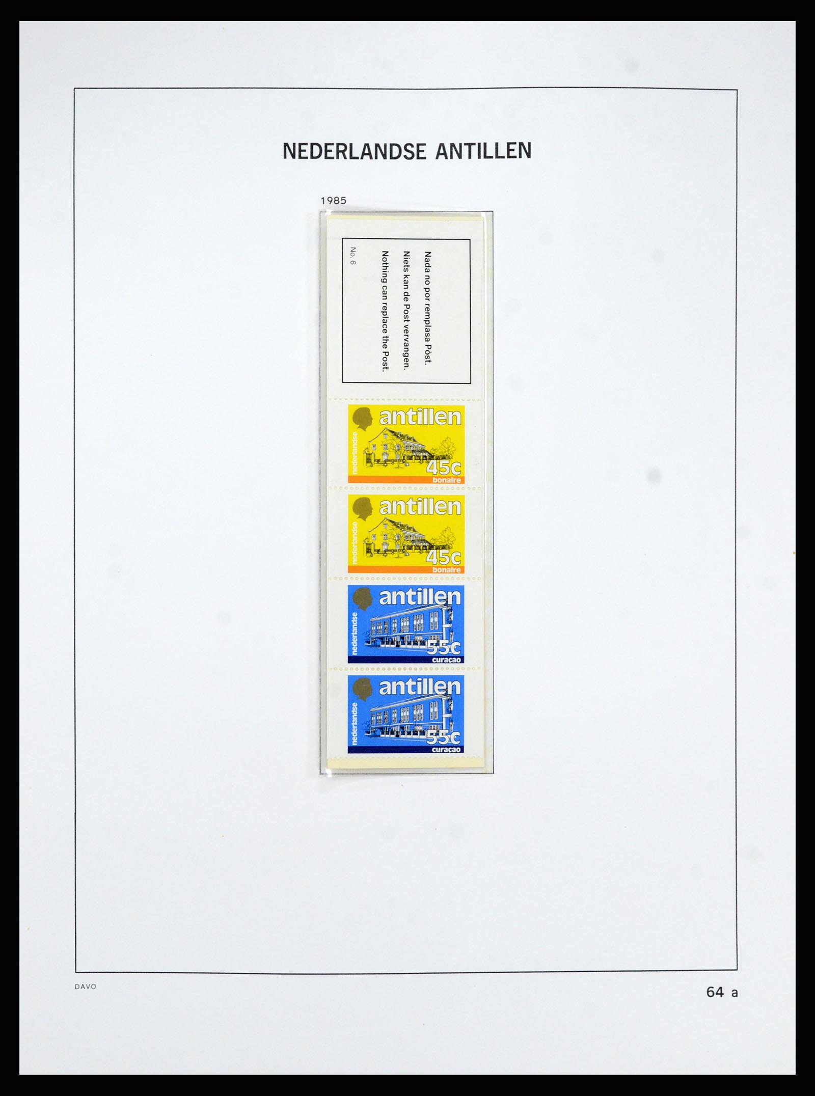 36840 071 - Postzegelverzameling 36840 Curaçao en Nederlandse Antillen 1873-1985.