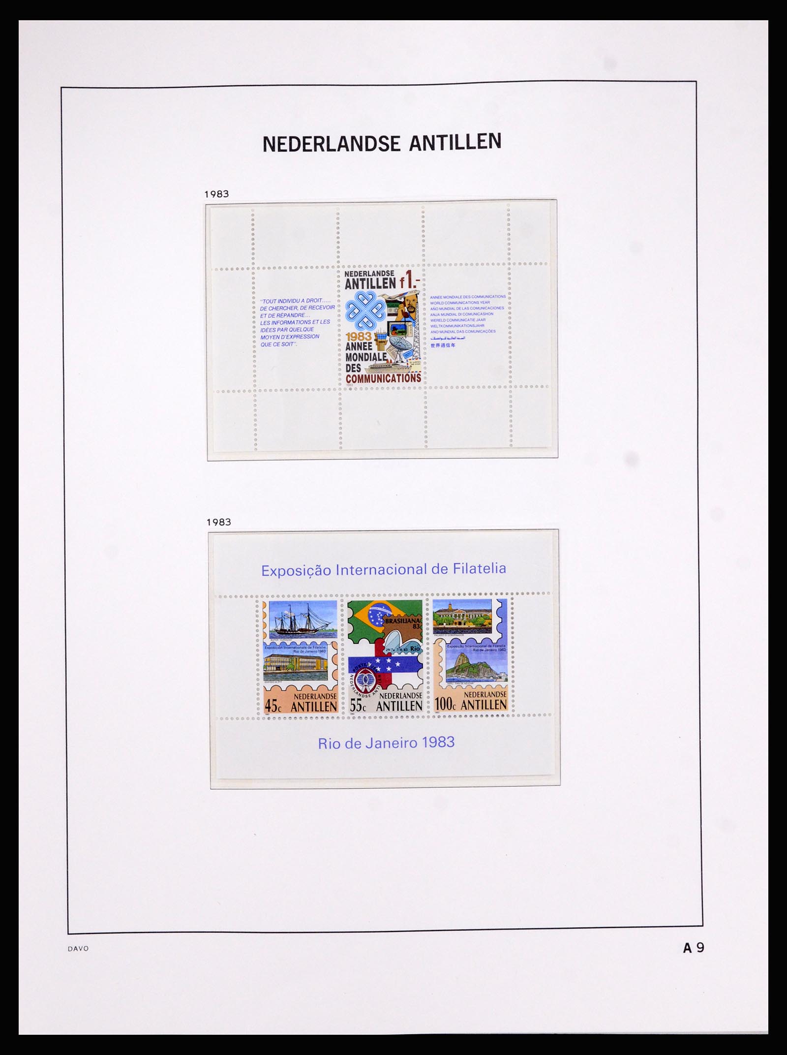 36840 080 - Postzegelverzameling 36840 Curaçao en Nederlandse Antillen 1873-1985.