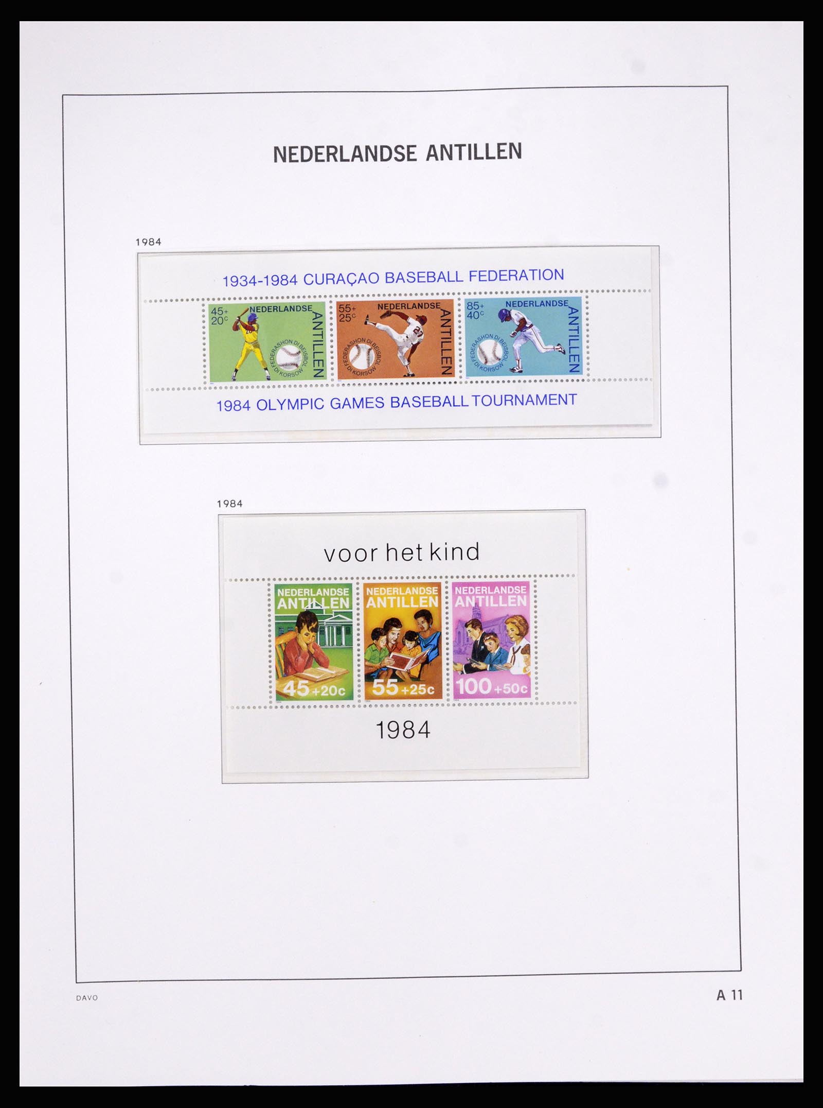36840 082 - Postzegelverzameling 36840 Curaçao en Nederlandse Antillen 1873-1985.