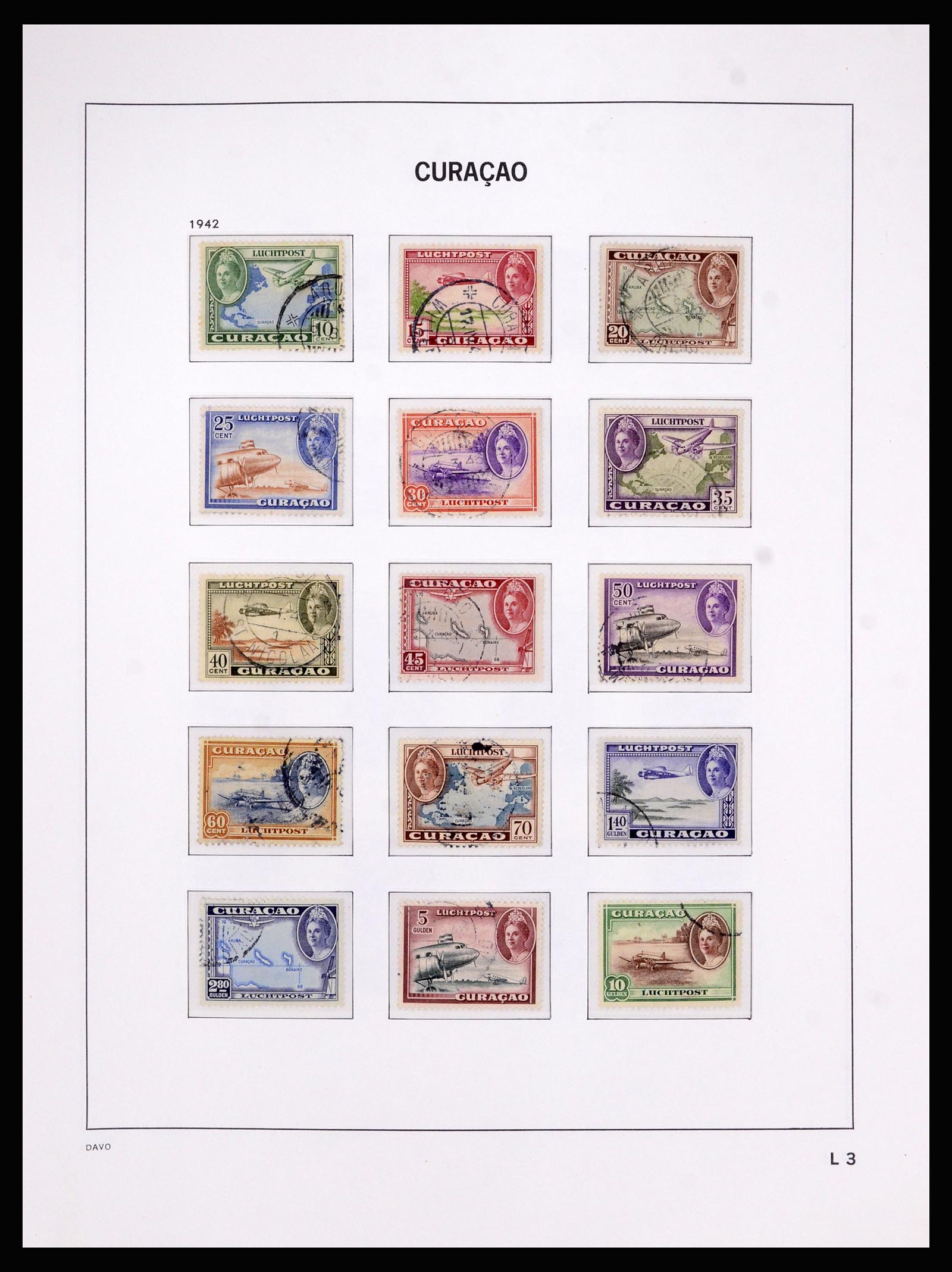 36840 086 - Postzegelverzameling 36840 Curaçao en Nederlandse Antillen 1873-1985.