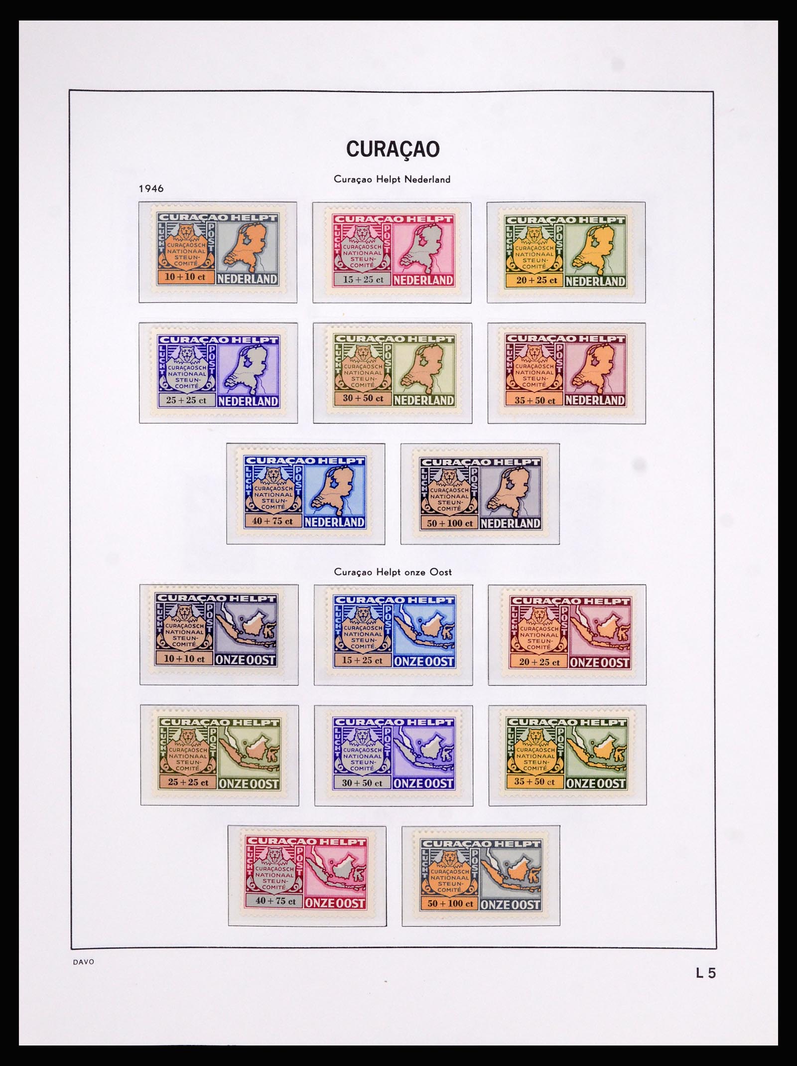 36840 088 - Postzegelverzameling 36840 Curaçao en Nederlandse Antillen 1873-1985.