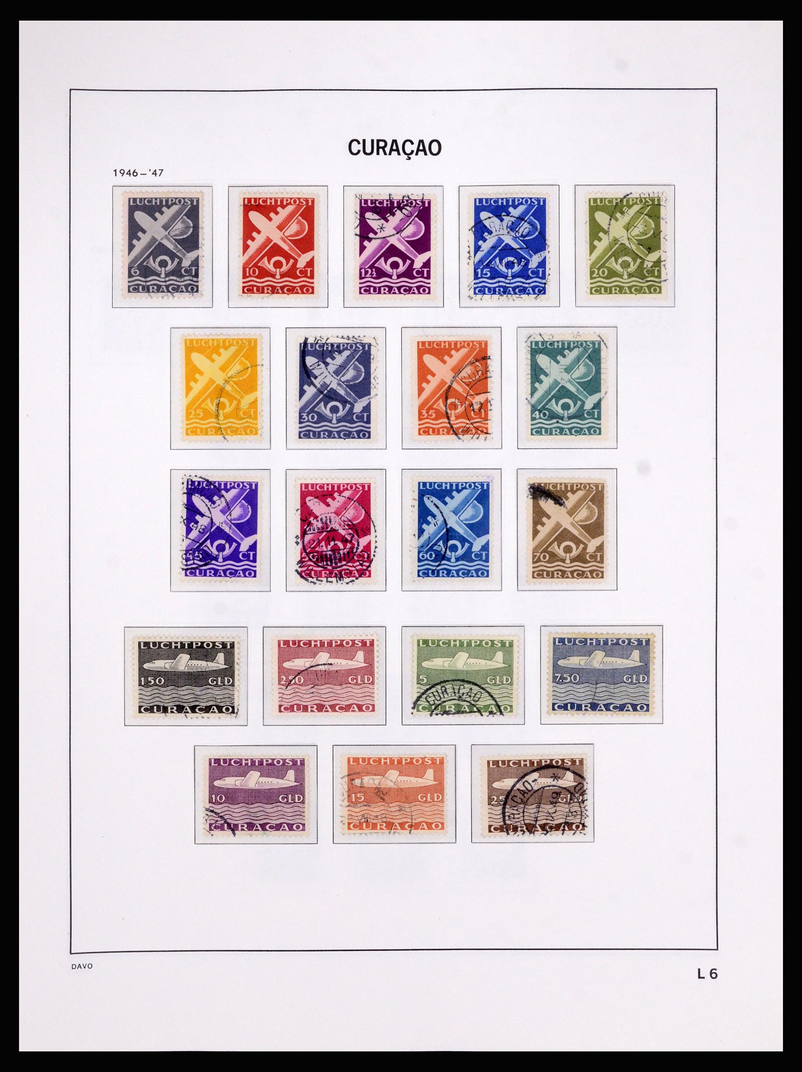 36840 089 - Postzegelverzameling 36840 Curaçao en Nederlandse Antillen 1873-1985.