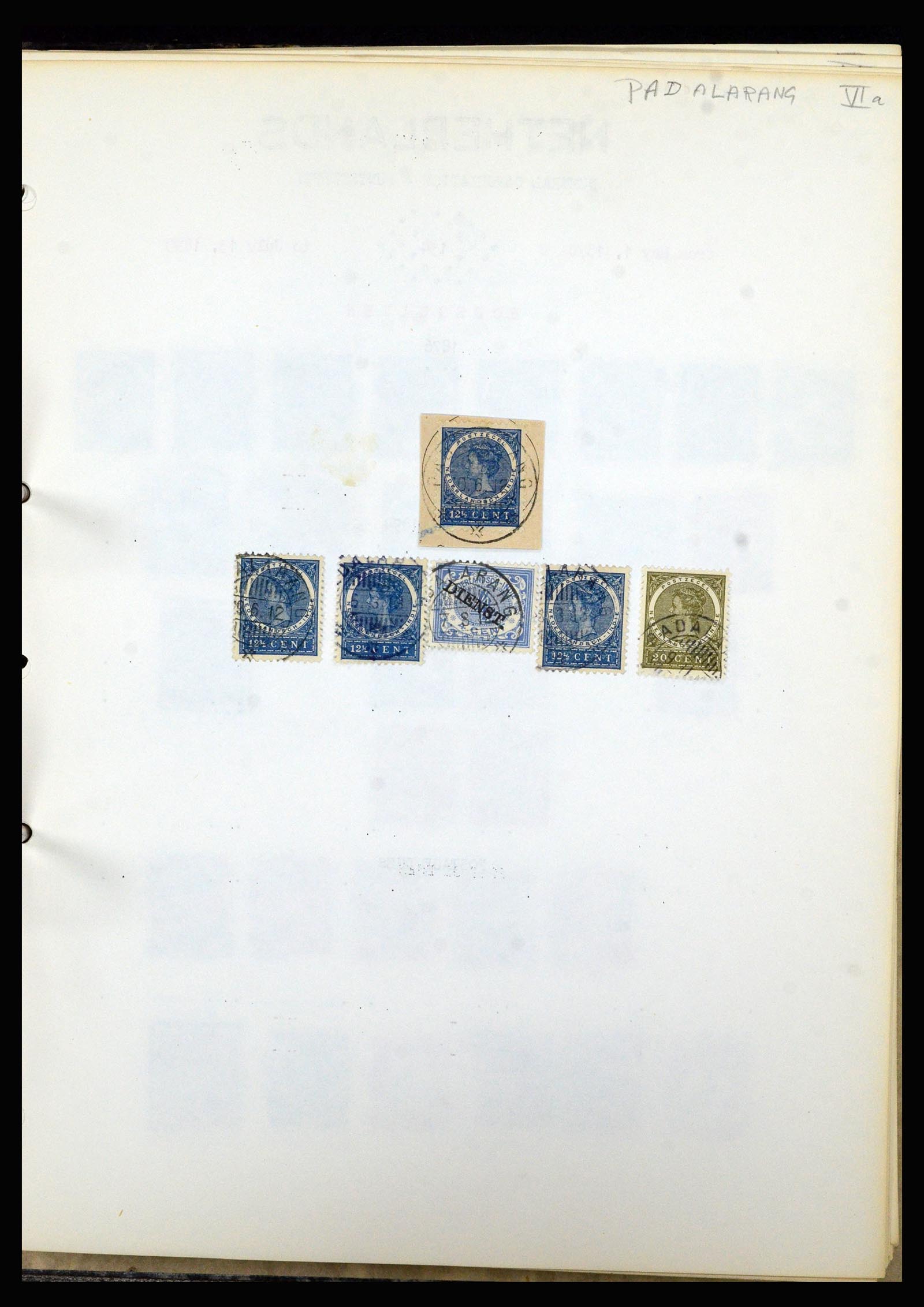 36841 077 - Stamp collection 36841 Dutch east Indies short bar cancels.