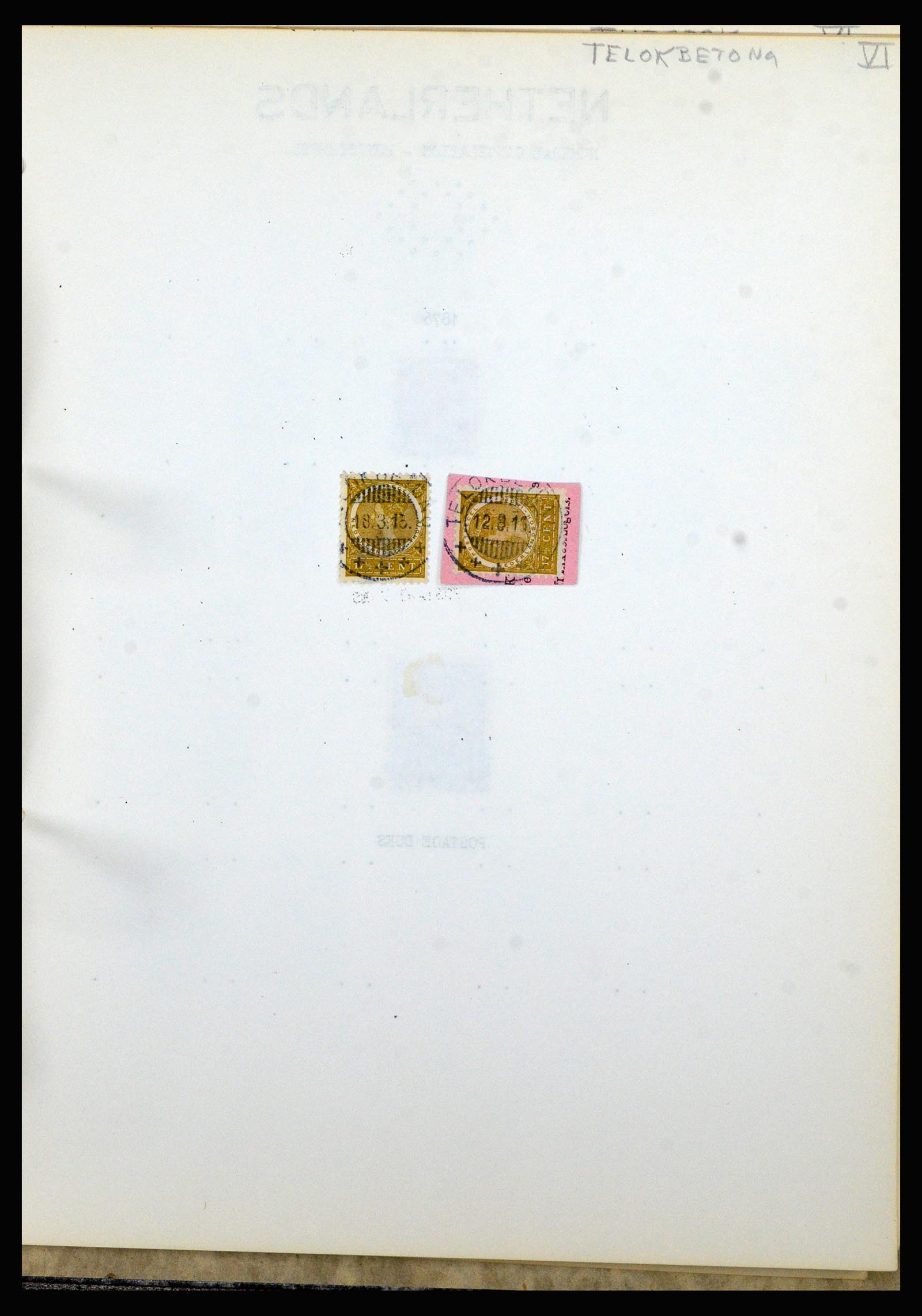 36841 163 - Postzegelverzameling 36841 Nederlands Indië kortebalk stempels.