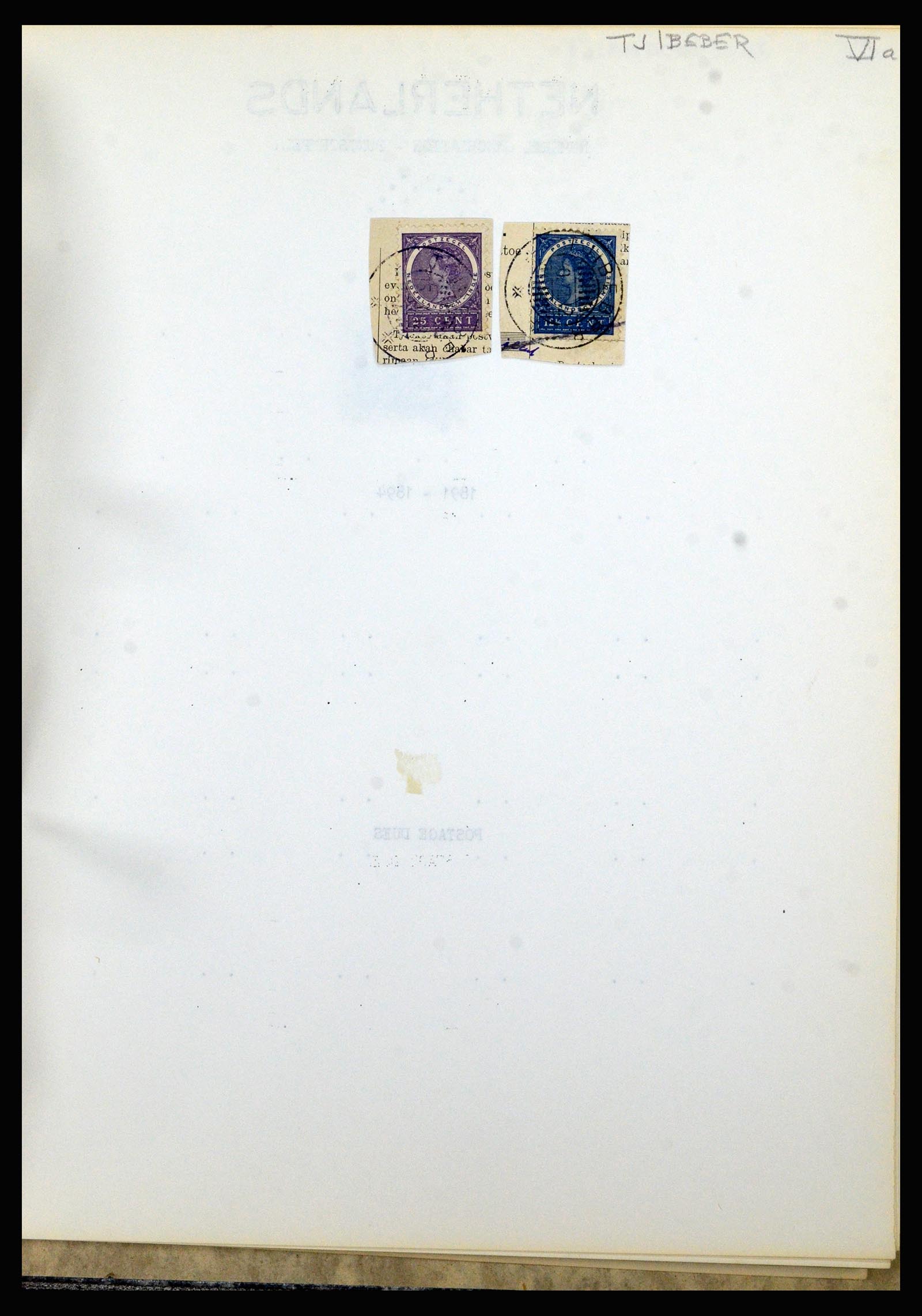 36841 169 - Postzegelverzameling 36841 Nederlands Indië kortebalk stempels.