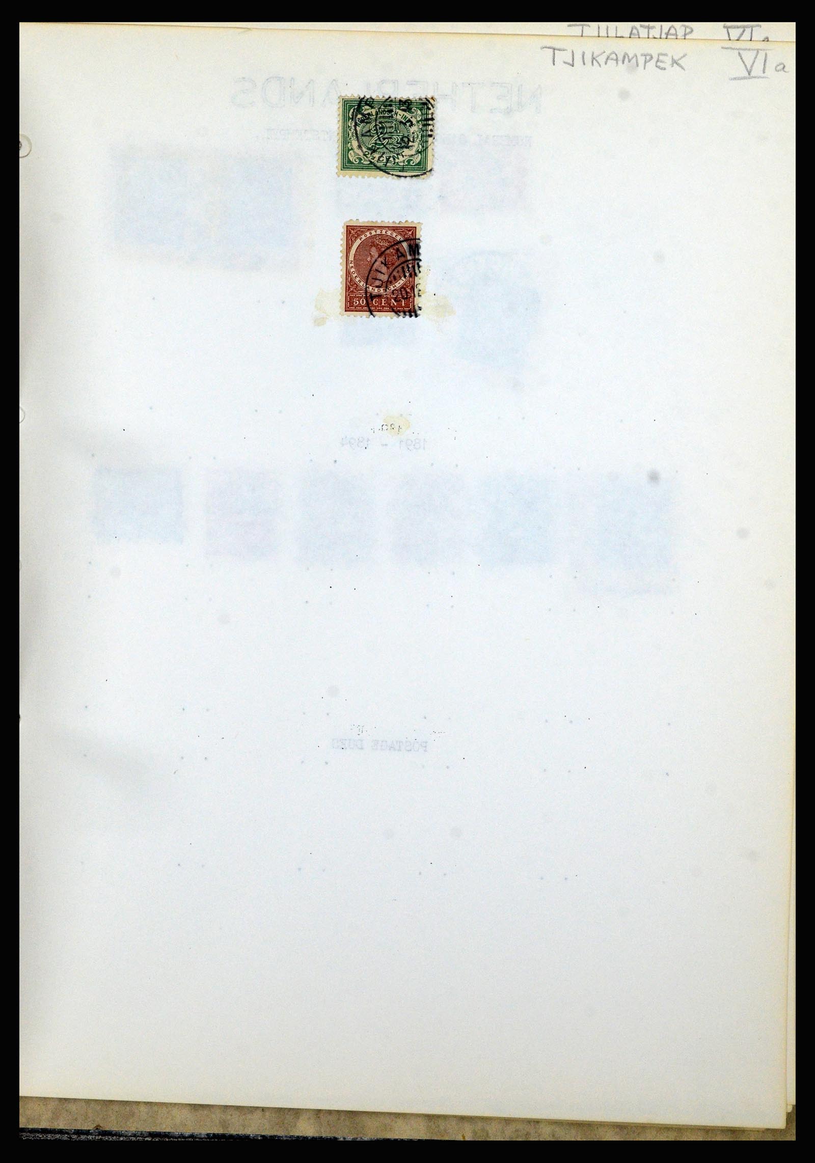 36841 171 - Postzegelverzameling 36841 Nederlands Indië kortebalk stempels.