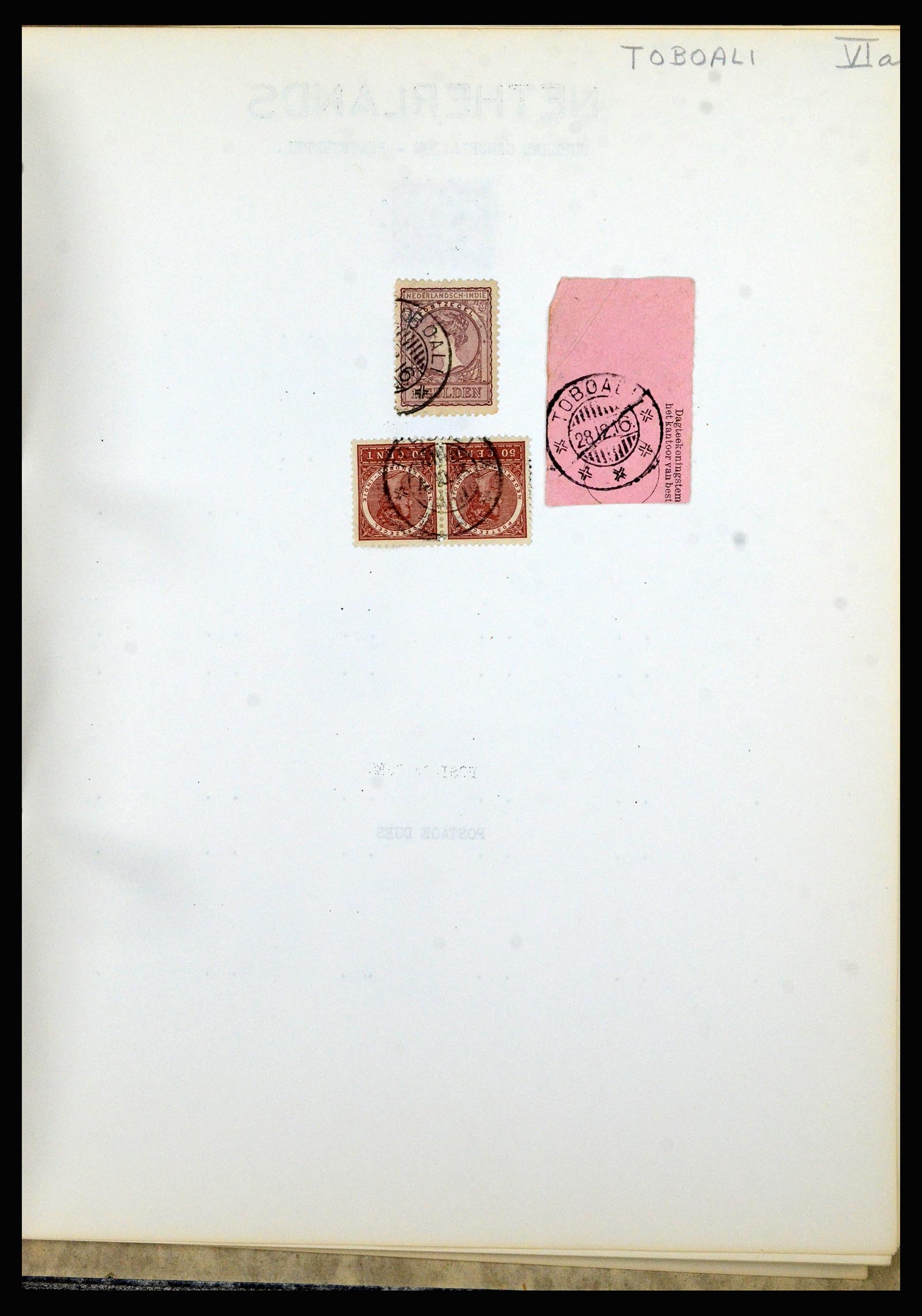 36841 178 - Stamp collection 36841 Dutch east Indies short bar cancels.