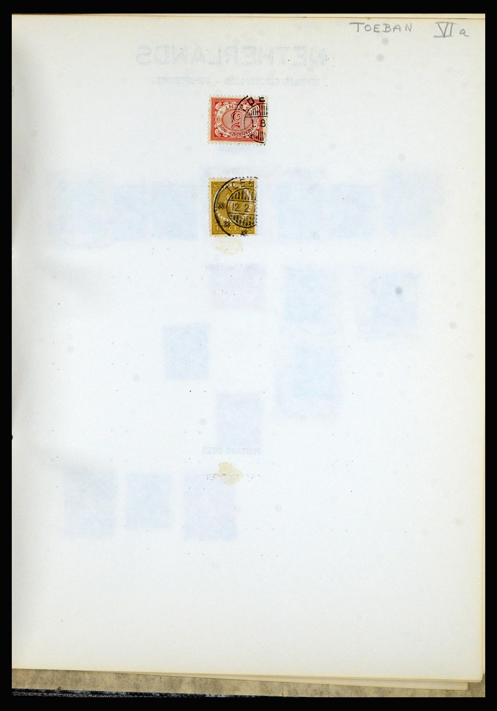 36841 179 - Postzegelverzameling 36841 Nederlands Indië kortebalk stempels.