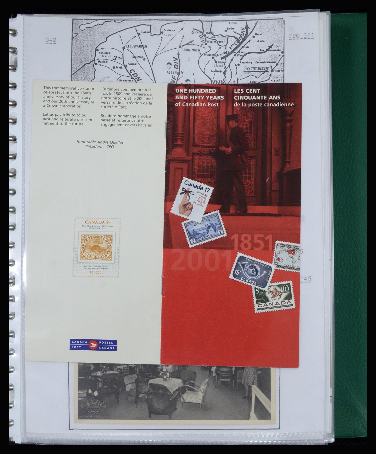 36842 026 - Postzegelverzameling 36842 Nederland bevrijding 1945.