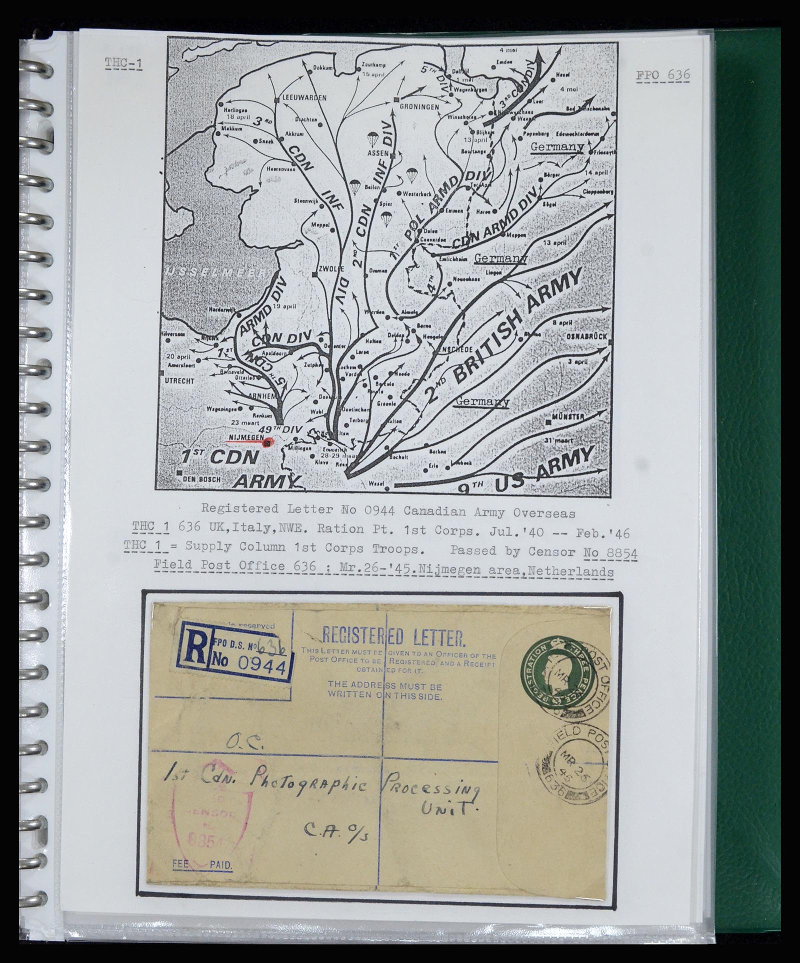 36842 033 - Postzegelverzameling 36842 Nederland bevrijding 1945.