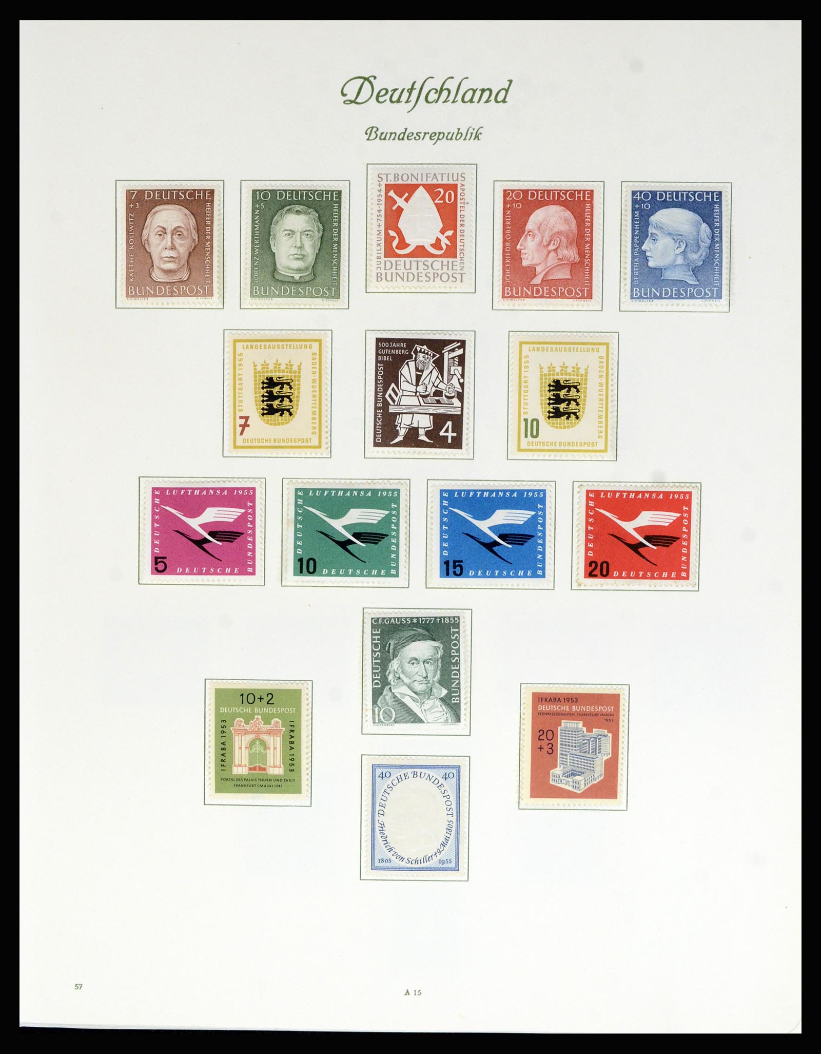 36848 007 - Postzegelverzameling 36848 Bundespost en Berlijn 1948-1982.