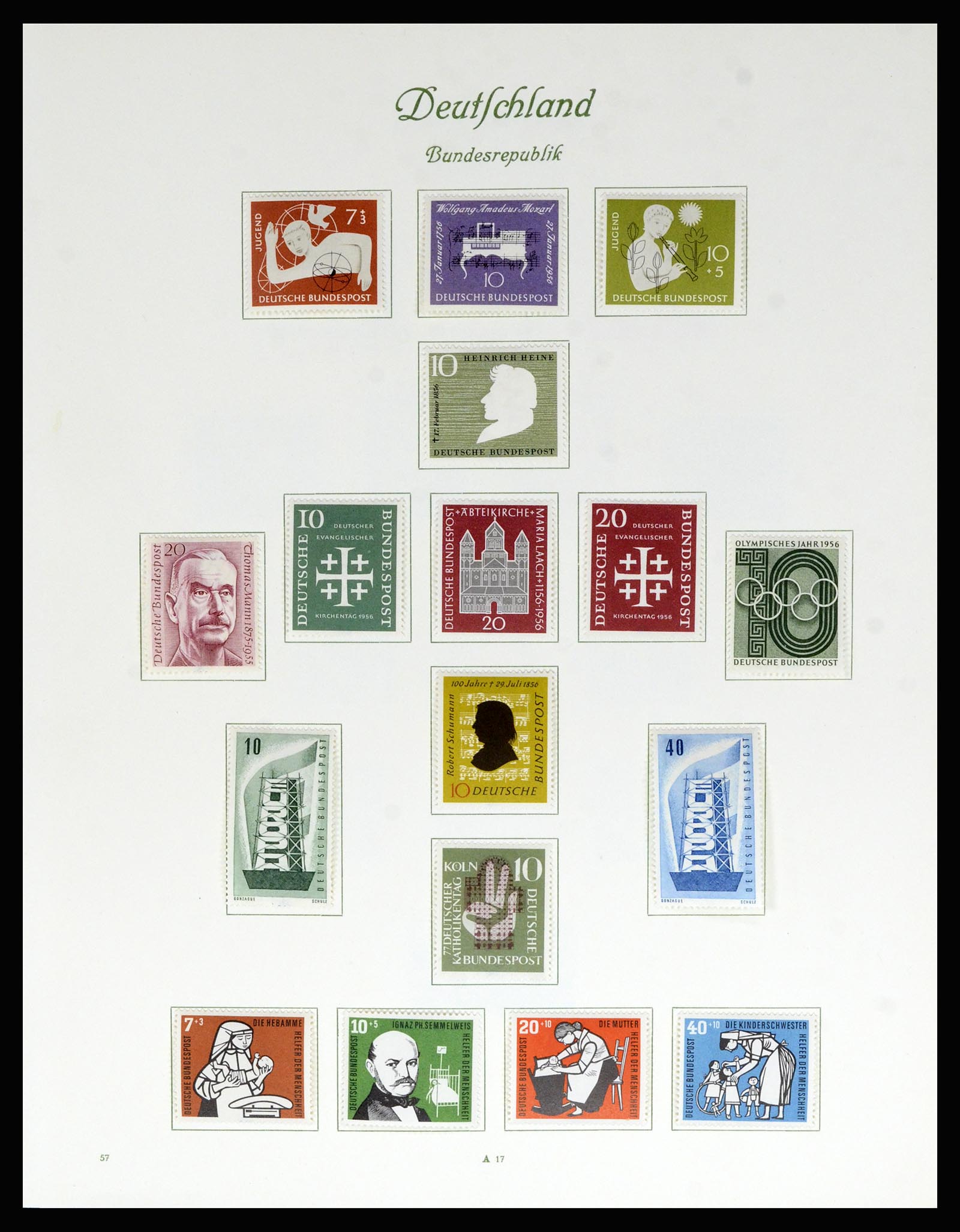 36848 009 - Postzegelverzameling 36848 Bundespost en Berlijn 1948-1982.