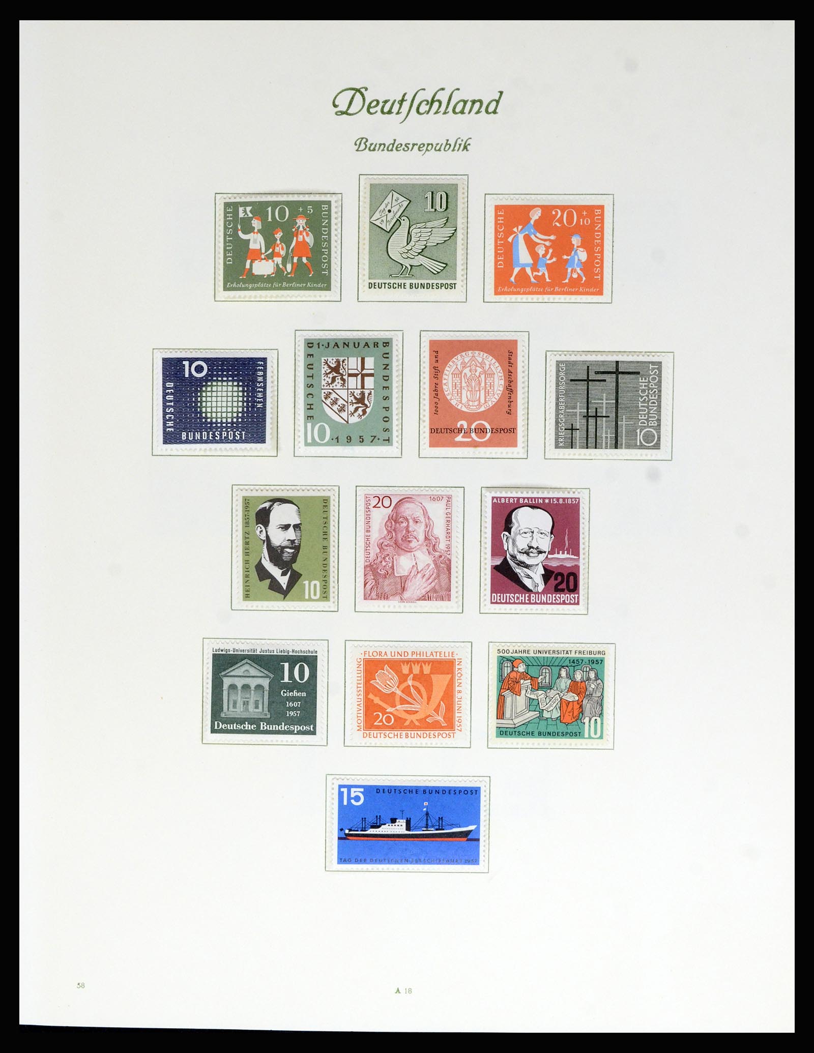 36848 010 - Postzegelverzameling 36848 Bundespost en Berlijn 1948-1982.