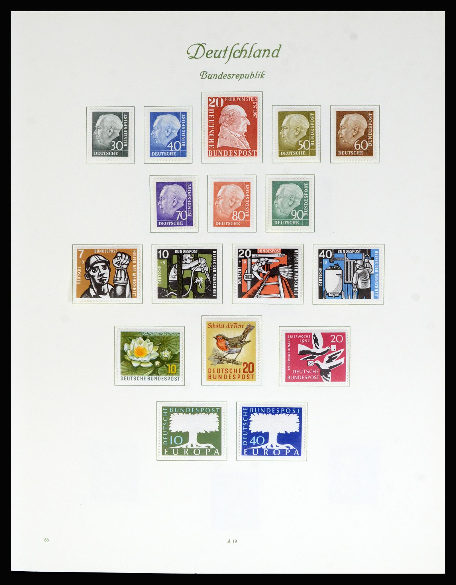 36848 011 - Postzegelverzameling 36848 Bundespost en Berlijn 1948-1982.