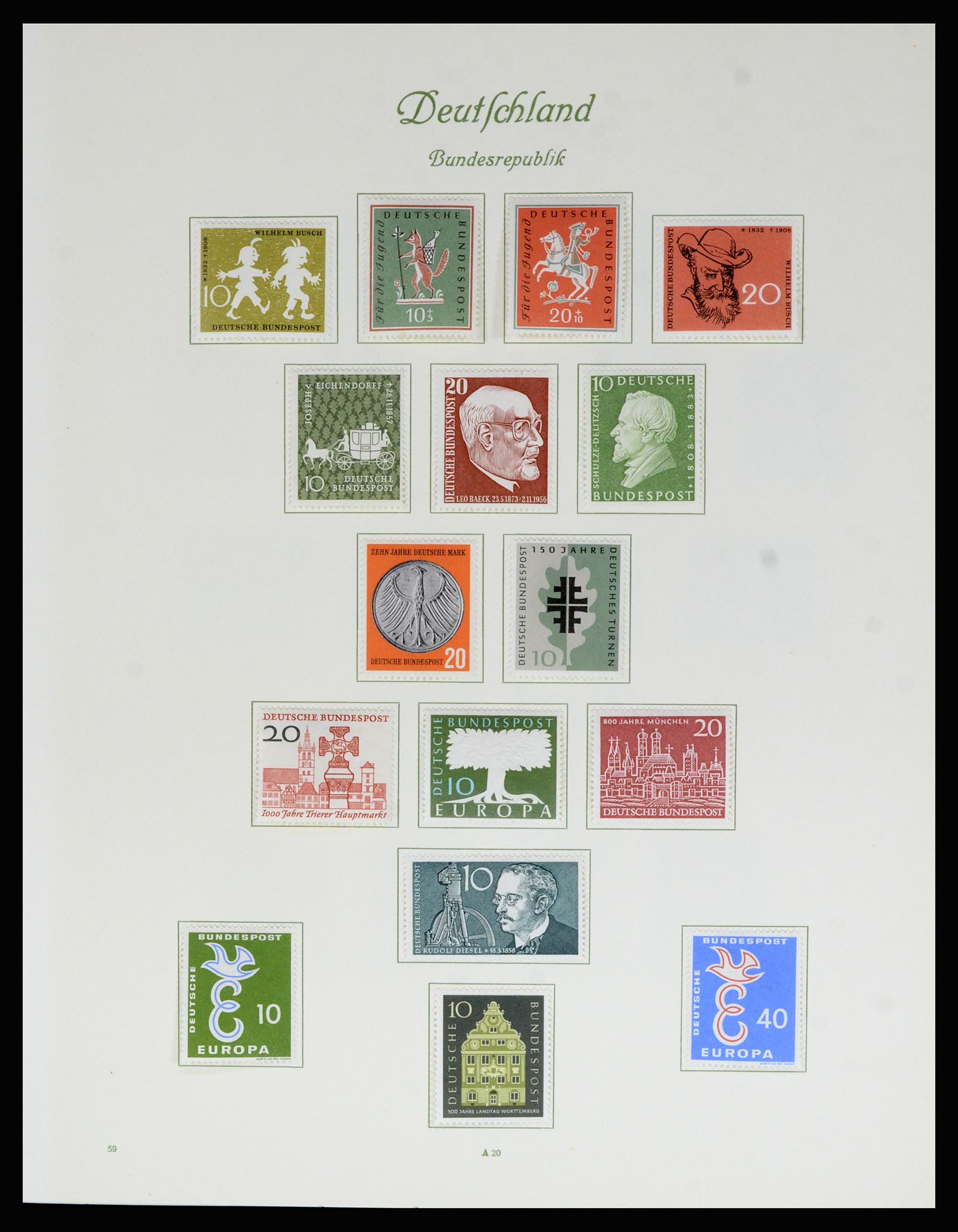 36848 012 - Postzegelverzameling 36848 Bundespost en Berlijn 1948-1982.