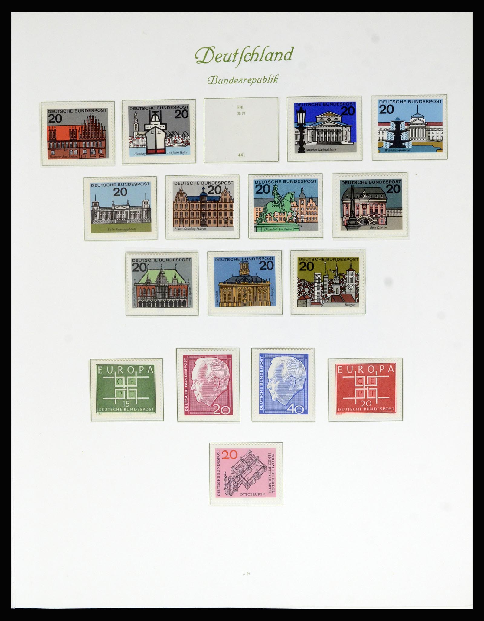 36848 021 - Postzegelverzameling 36848 Bundespost en Berlijn 1948-1982.