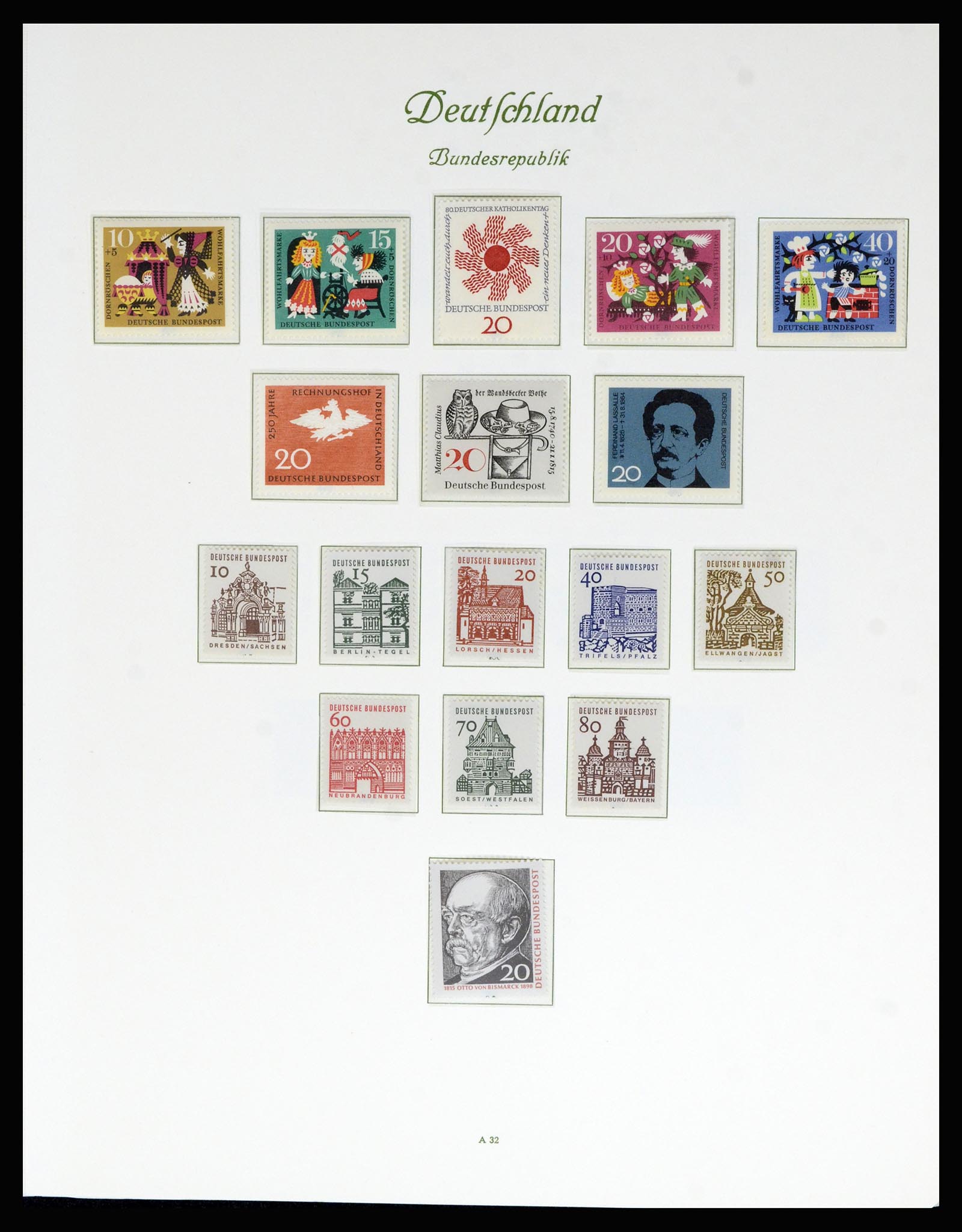 36848 024 - Postzegelverzameling 36848 Bundespost en Berlijn 1948-1982.