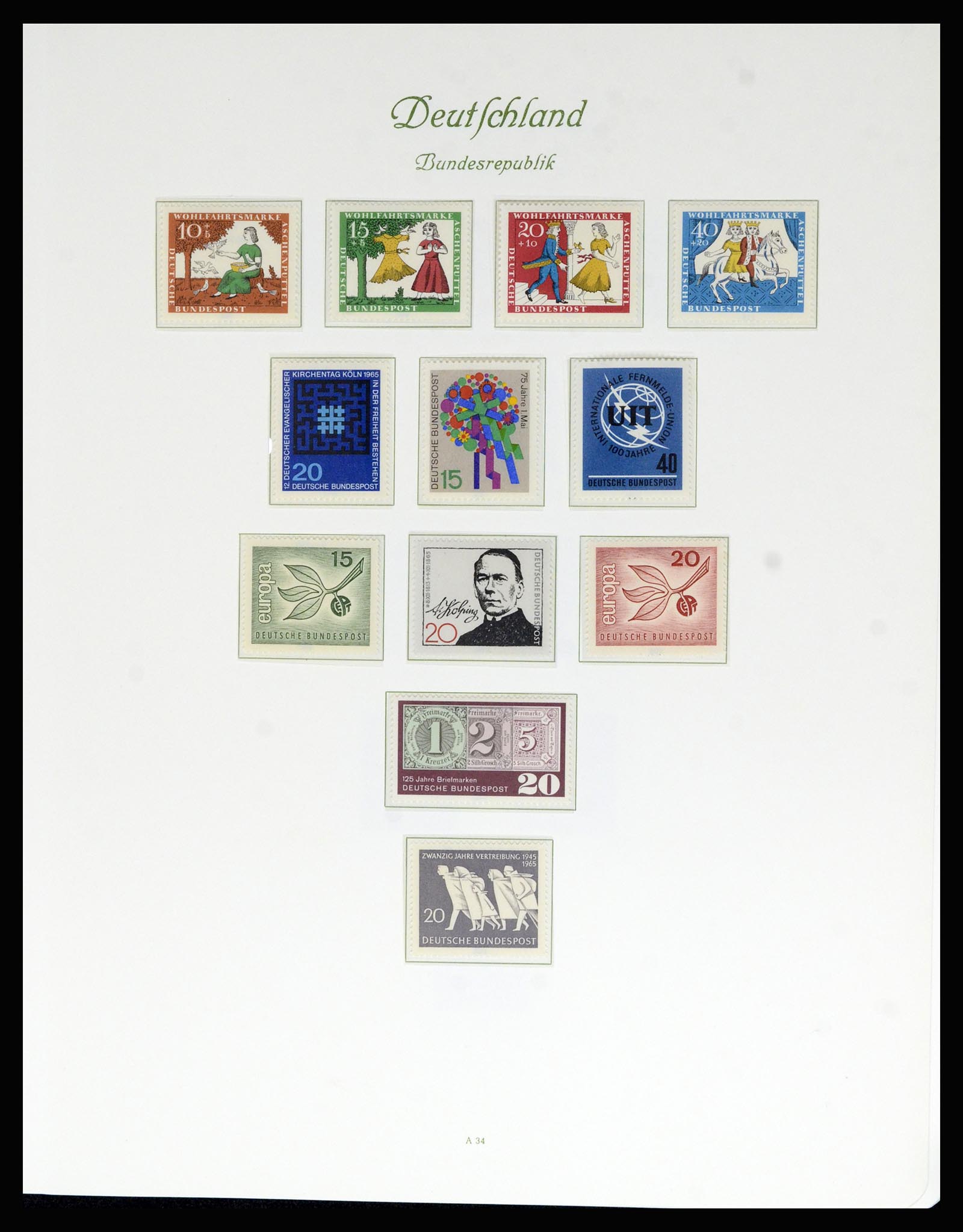 36848 026 - Postzegelverzameling 36848 Bundespost en Berlijn 1948-1982.