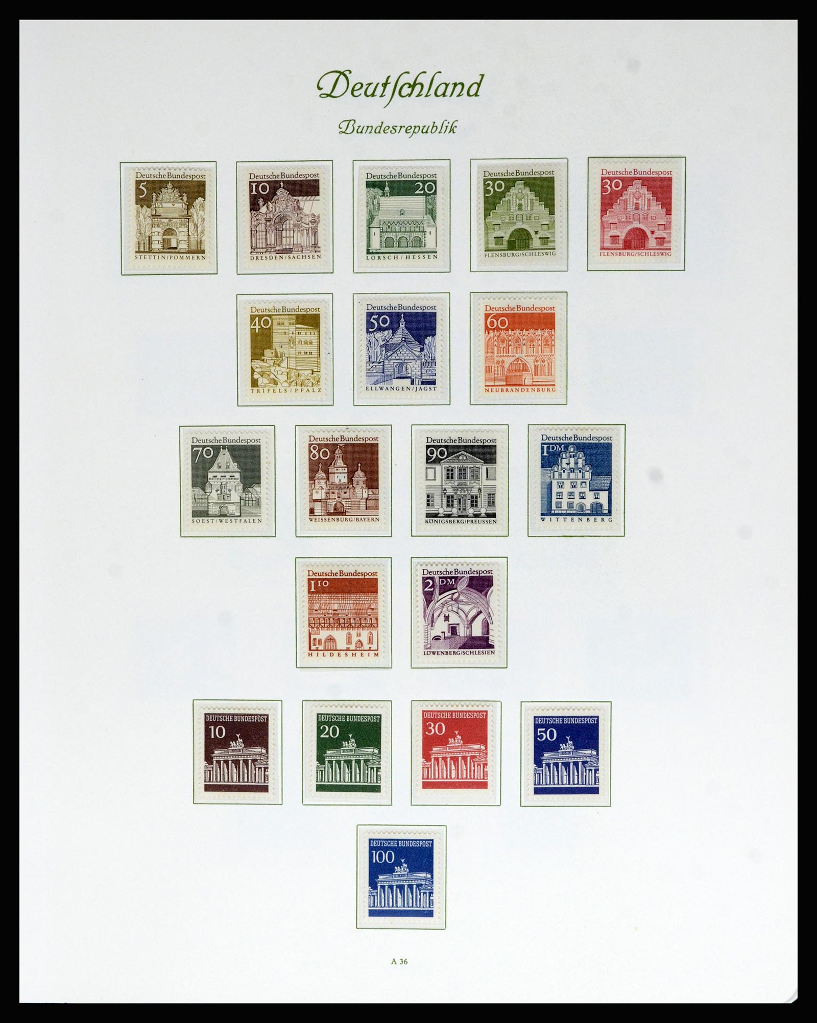 36848 028 - Stamp collection 36848 Bundespost and Berlin 1948-1982.