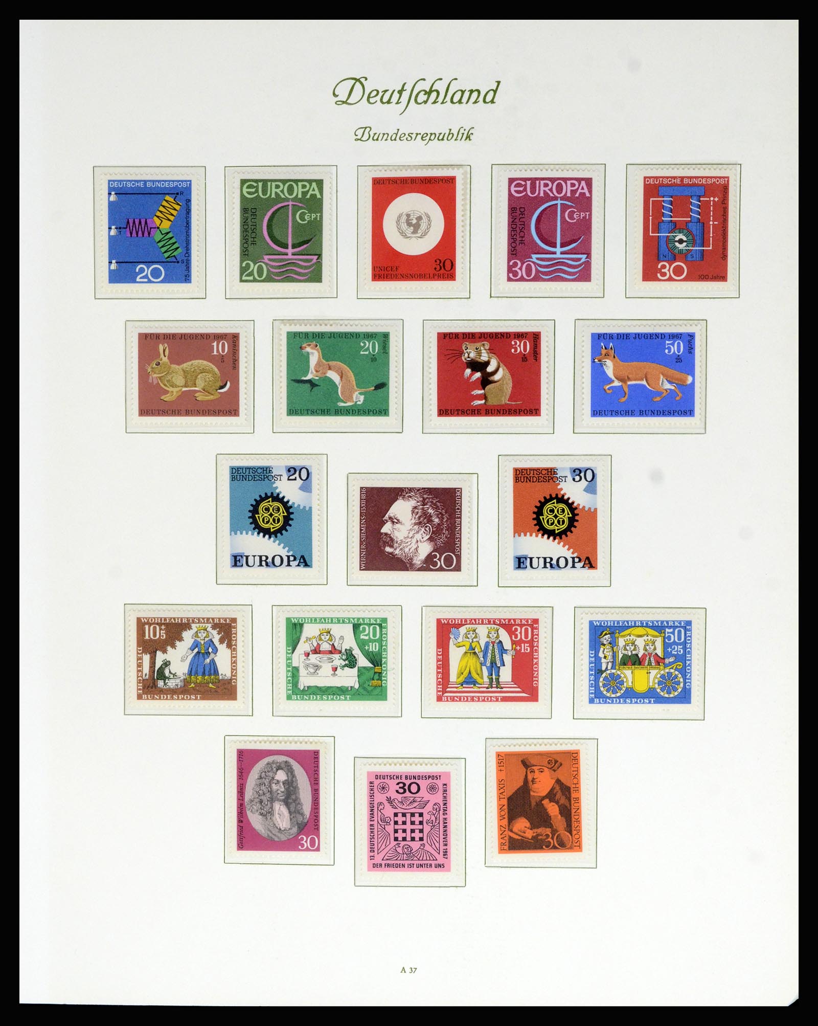 36848 029 - Postzegelverzameling 36848 Bundespost en Berlijn 1948-1982.