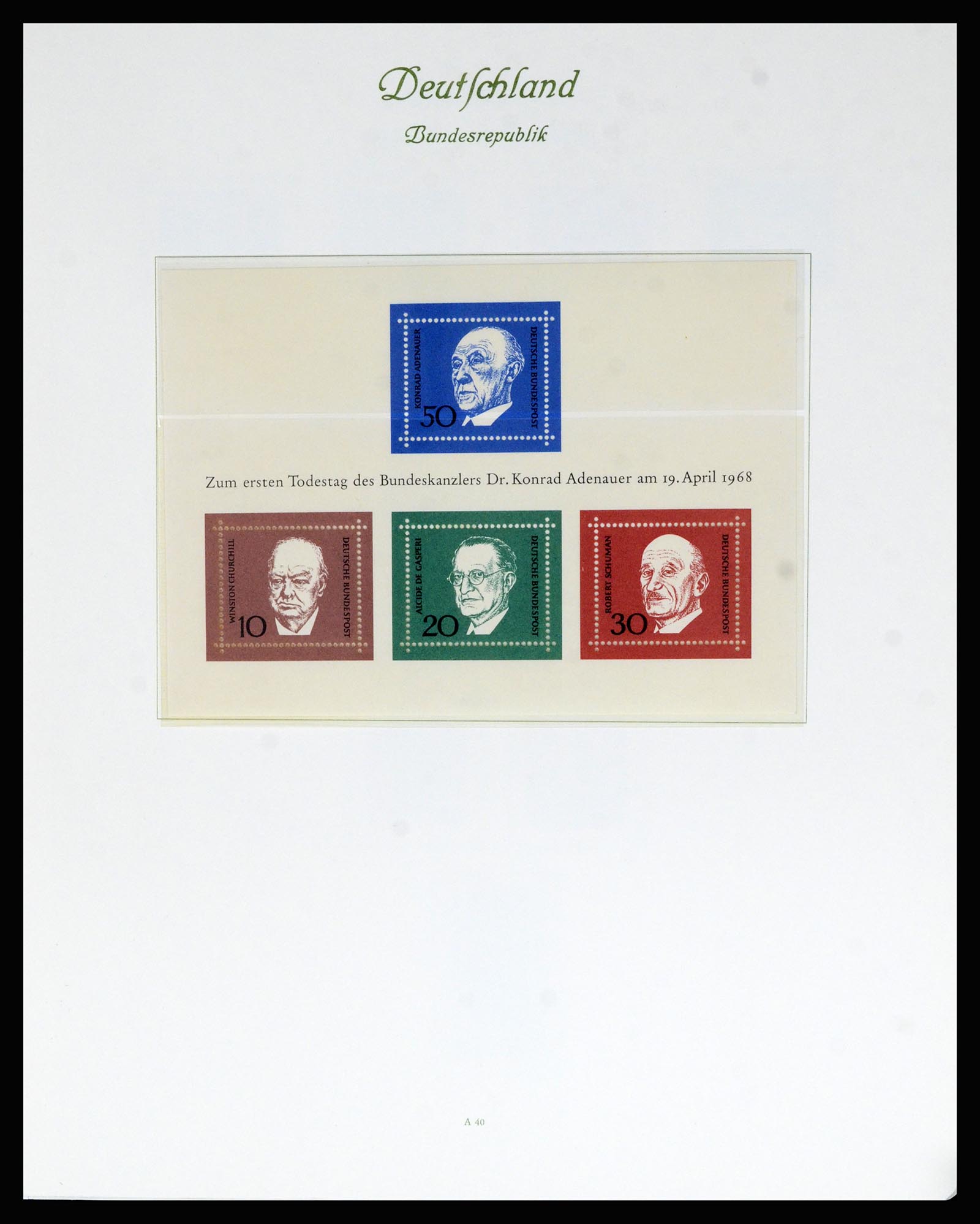 36848 032 - Postzegelverzameling 36848 Bundespost en Berlijn 1948-1982.