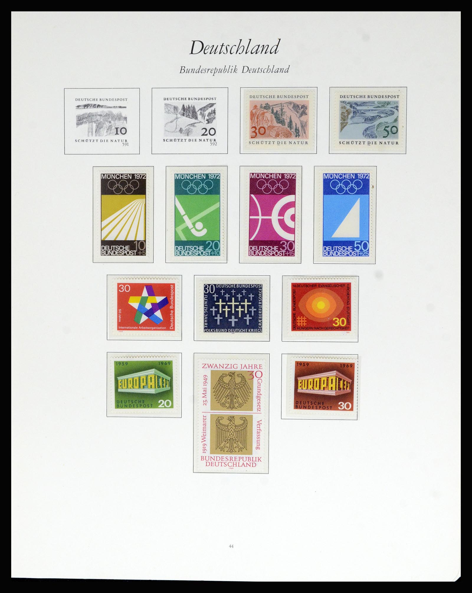 36848 034 - Postzegelverzameling 36848 Bundespost en Berlijn 1948-1982.