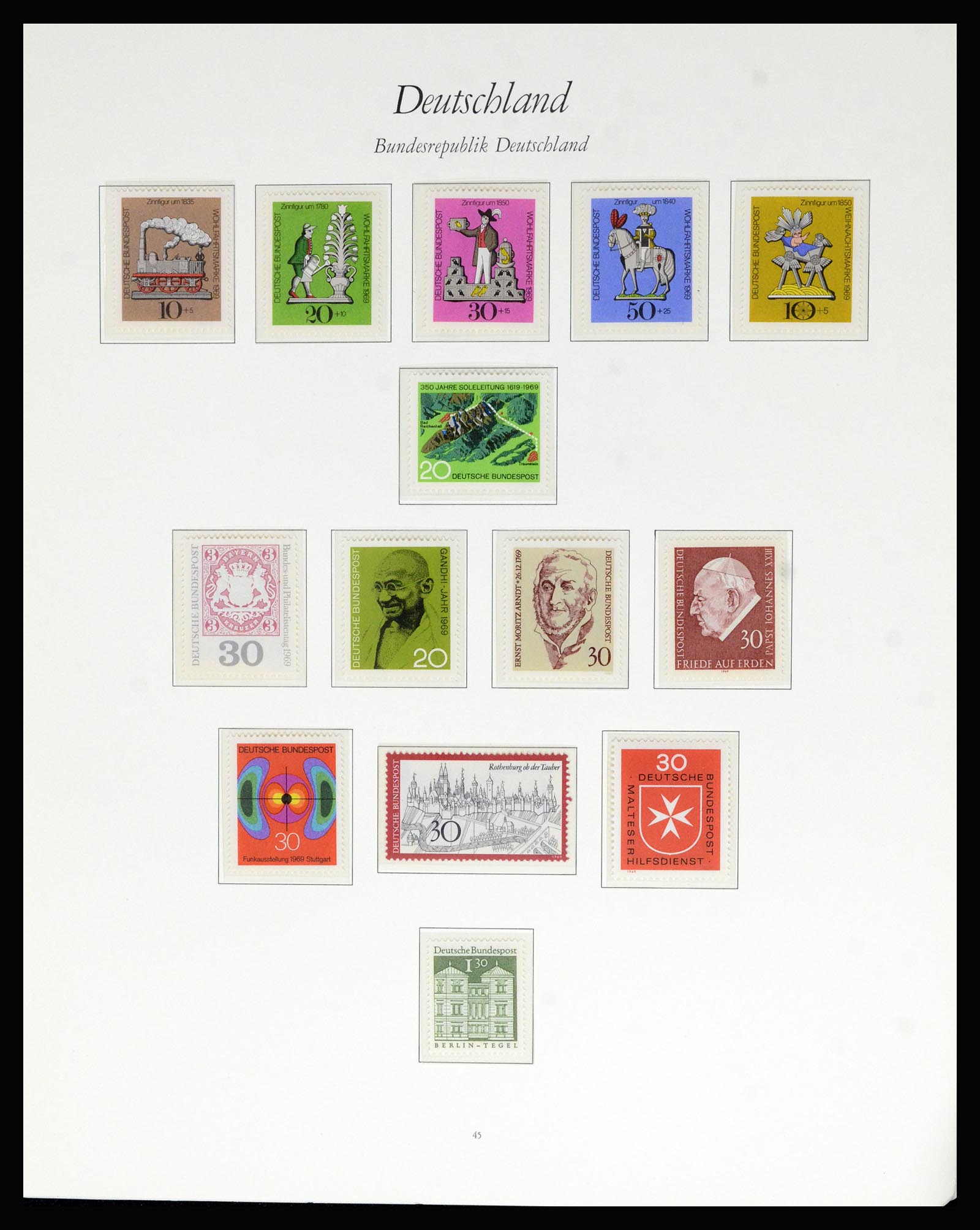 36848 035 - Postzegelverzameling 36848 Bundespost en Berlijn 1948-1982.