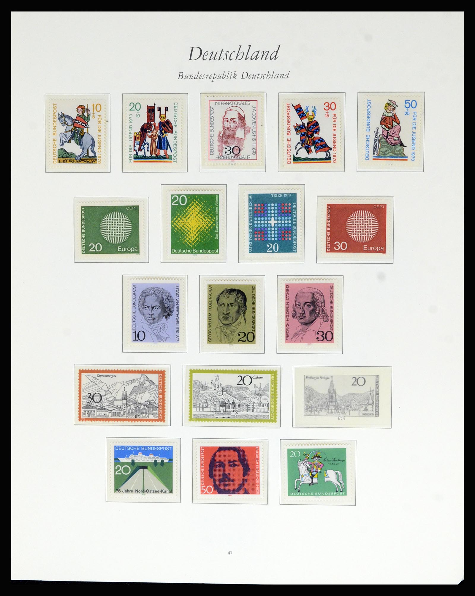 36848 037 - Postzegelverzameling 36848 Bundespost en Berlijn 1948-1982.