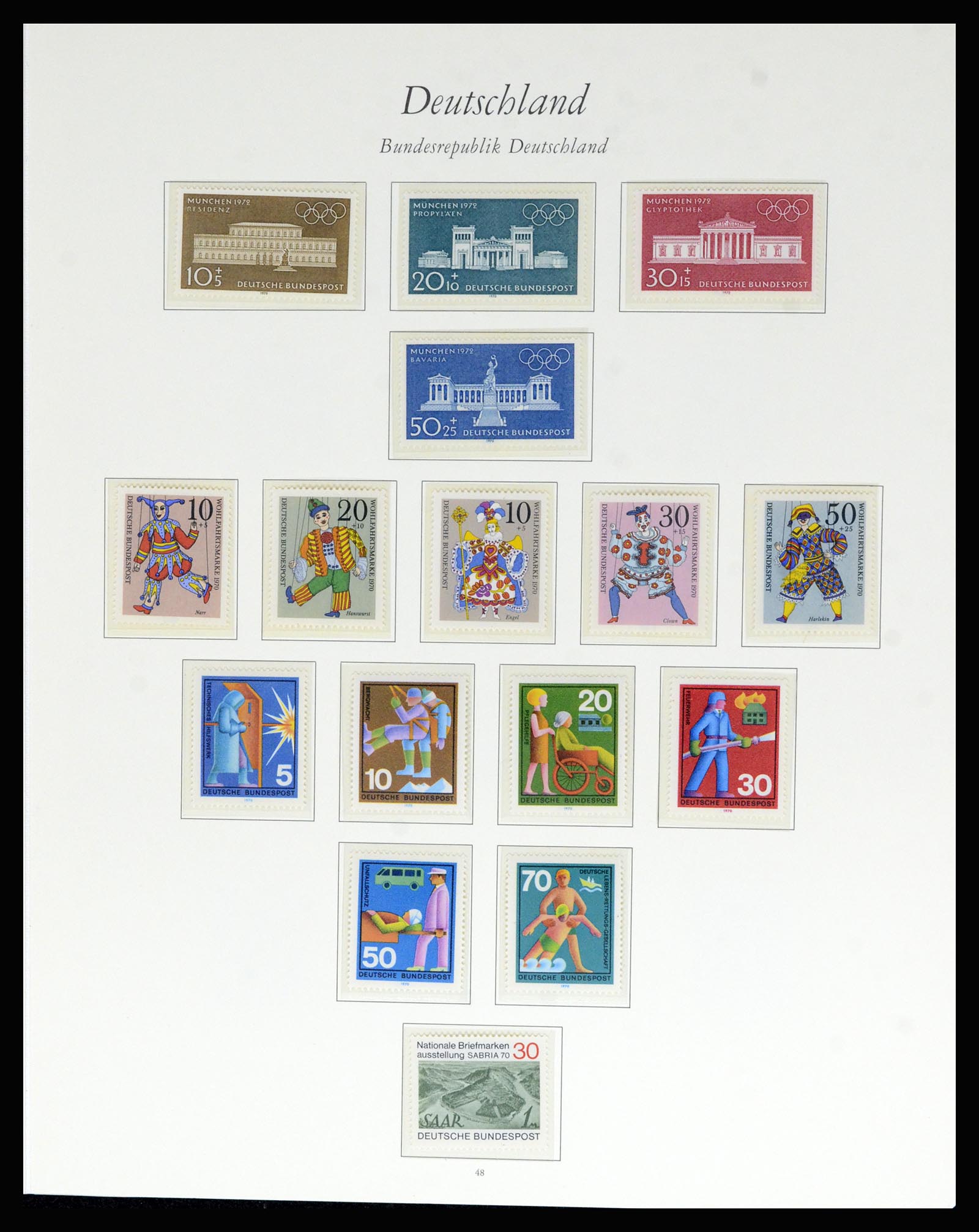 36848 038 - Stamp collection 36848 Bundespost and Berlin 1948-1982.