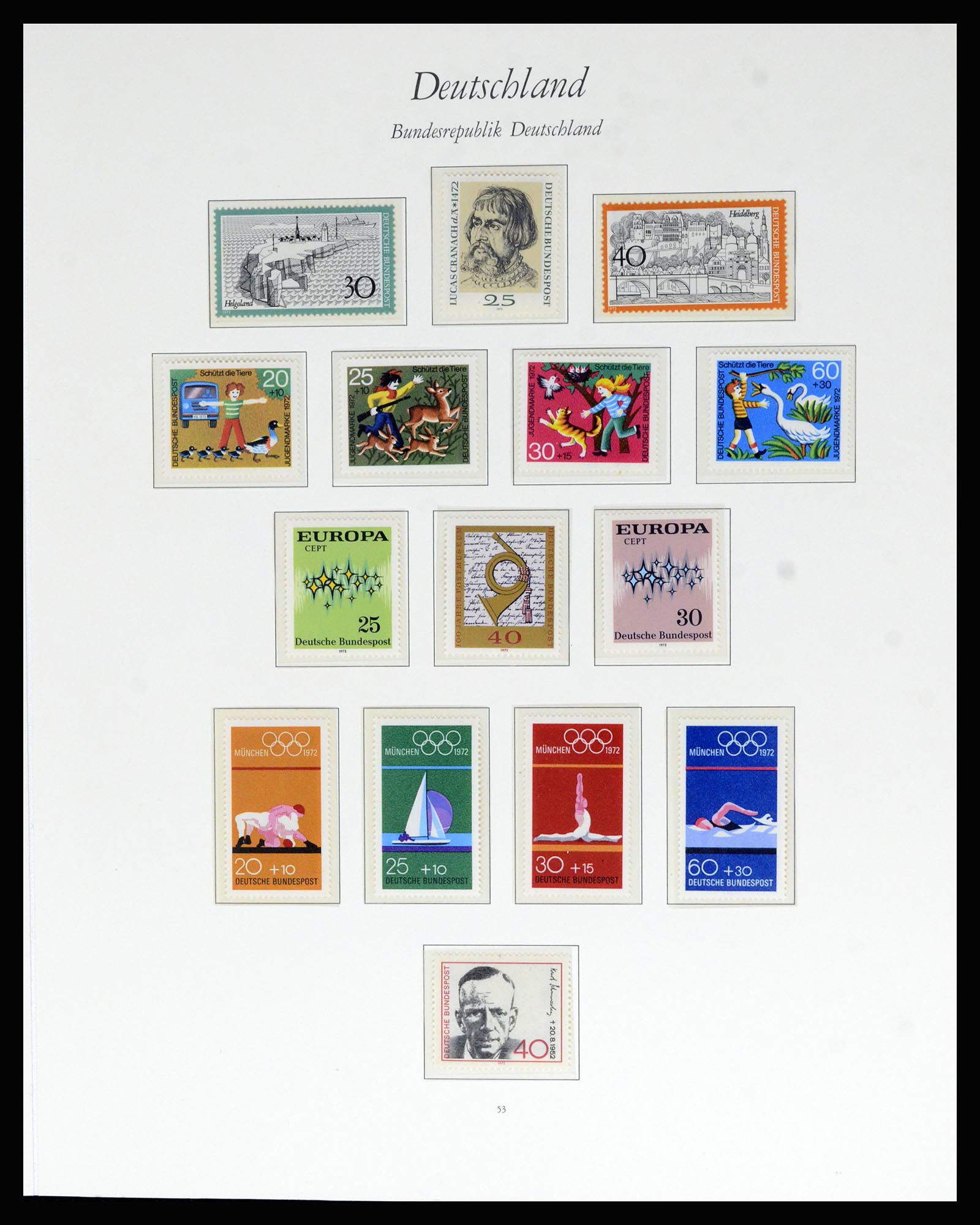 36848 044 - Postzegelverzameling 36848 Bundespost en Berlijn 1948-1982.