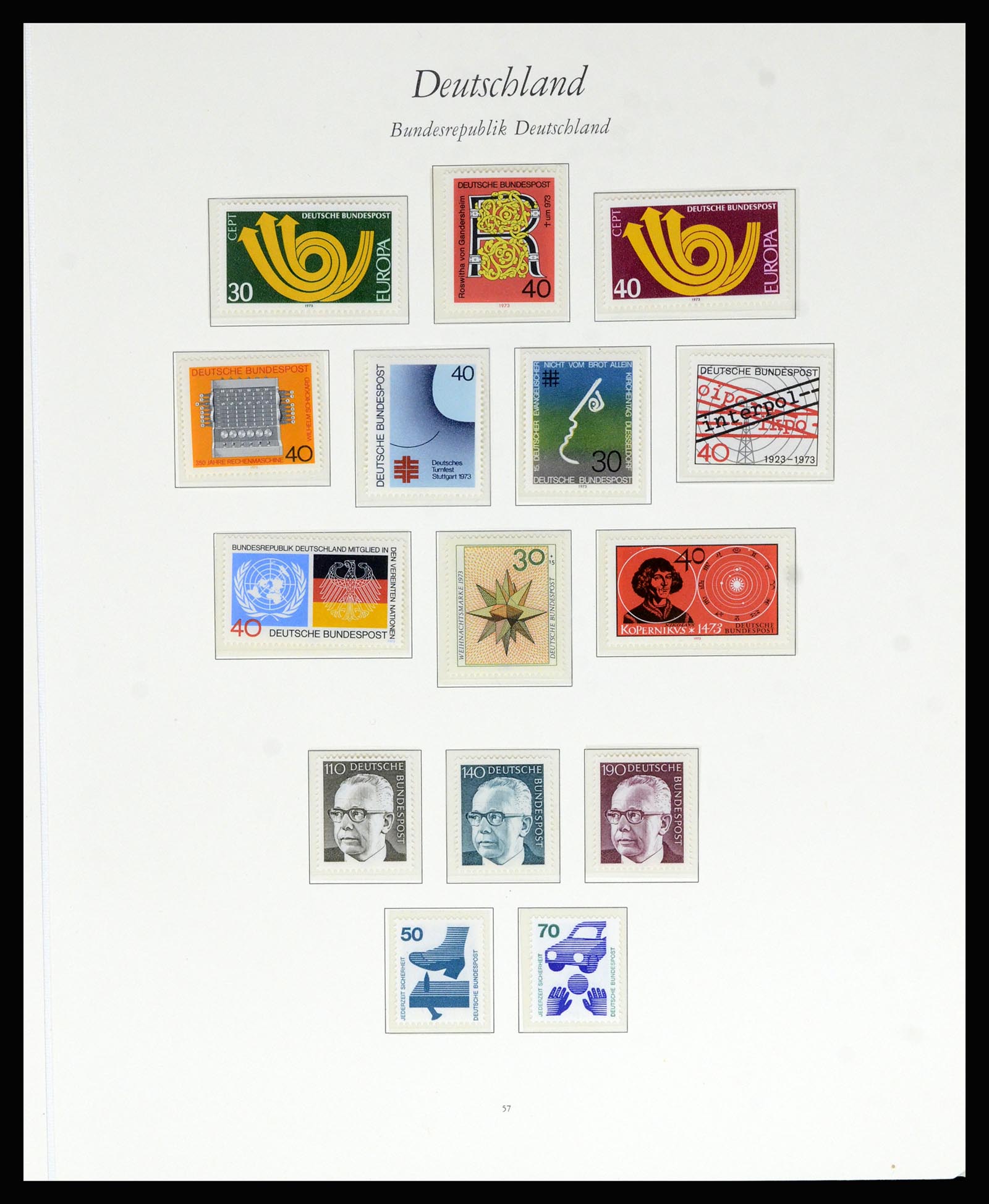 36848 049 - Postzegelverzameling 36848 Bundespost en Berlijn 1948-1982.