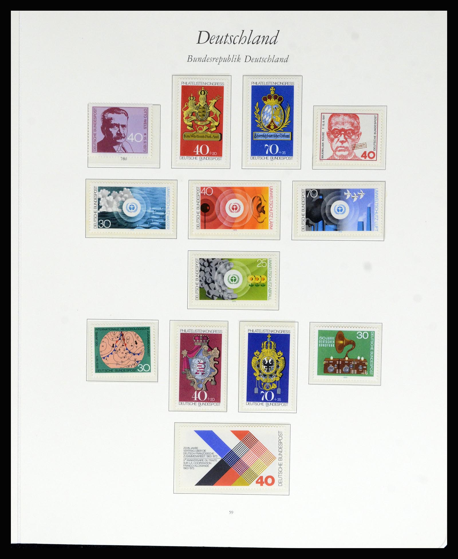 36848 051 - Postzegelverzameling 36848 Bundespost en Berlijn 1948-1982.