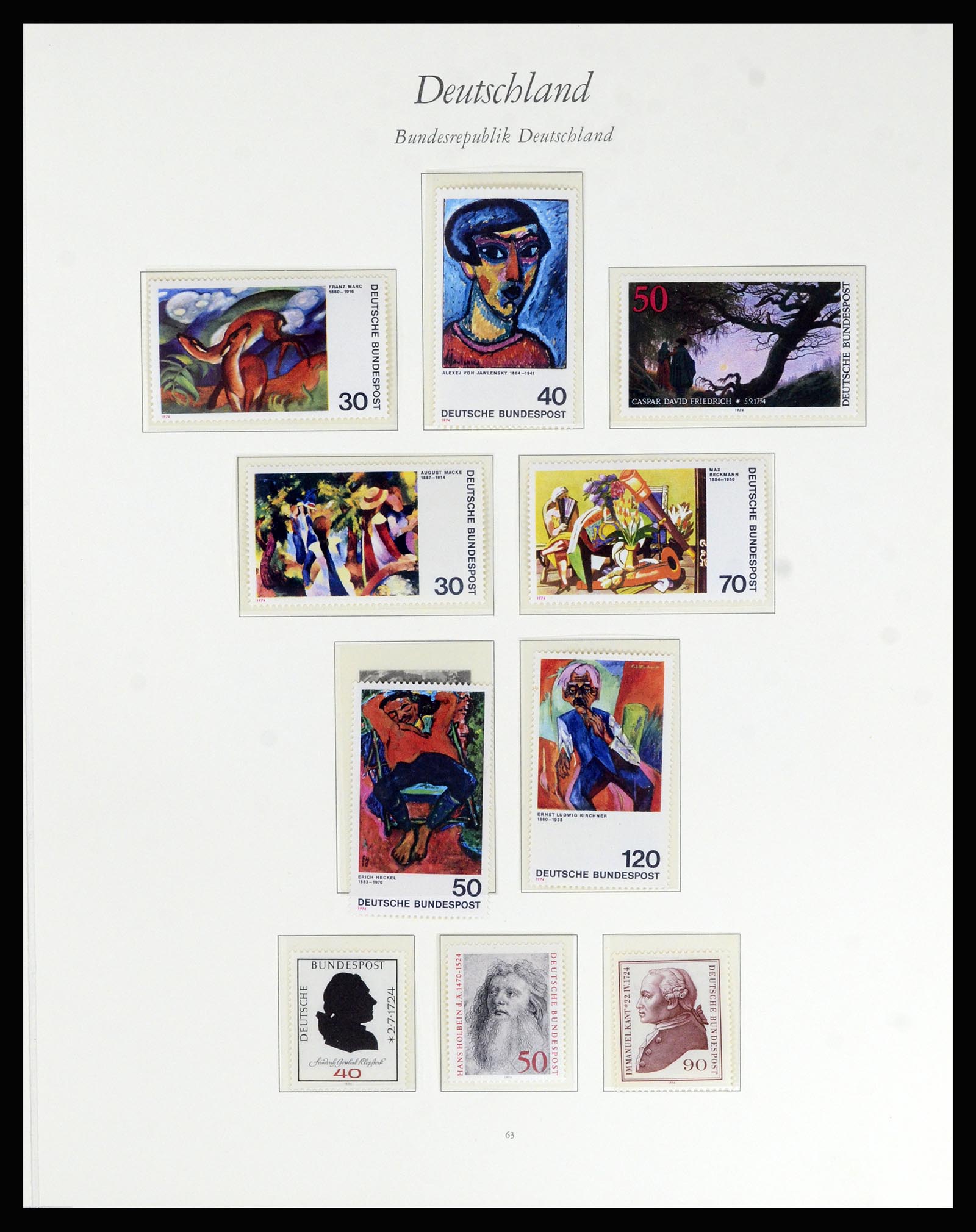 36848 055 - Postzegelverzameling 36848 Bundespost en Berlijn 1948-1982.