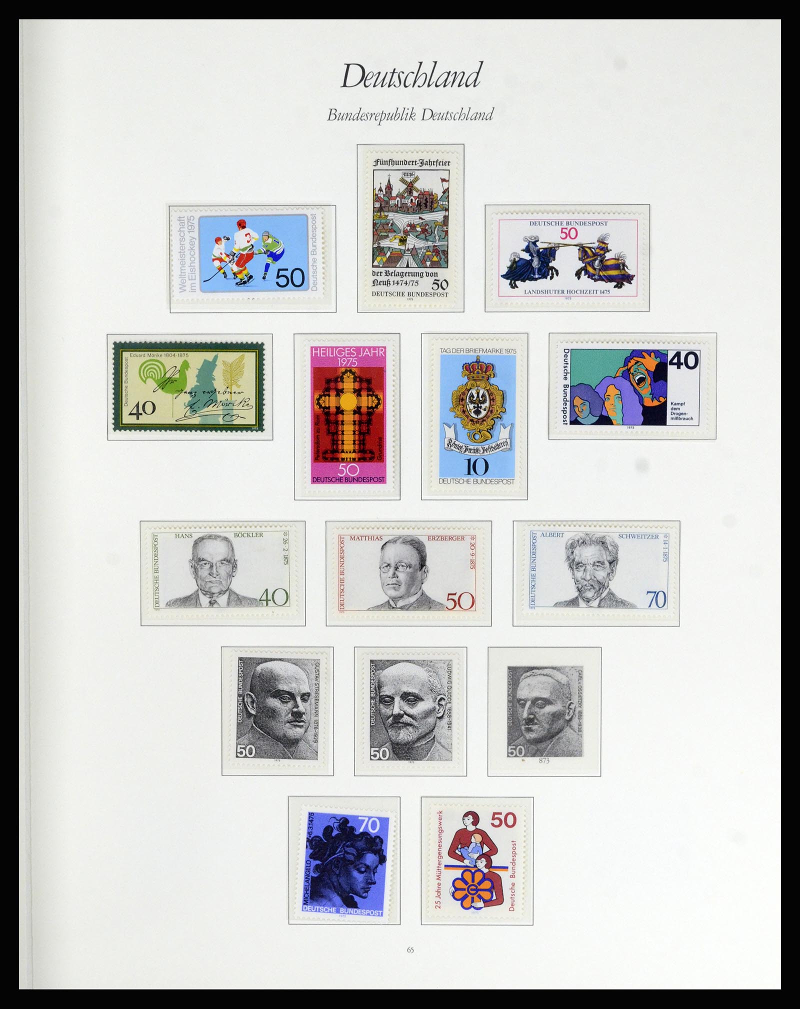 36848 057 - Postzegelverzameling 36848 Bundespost en Berlijn 1948-1982.