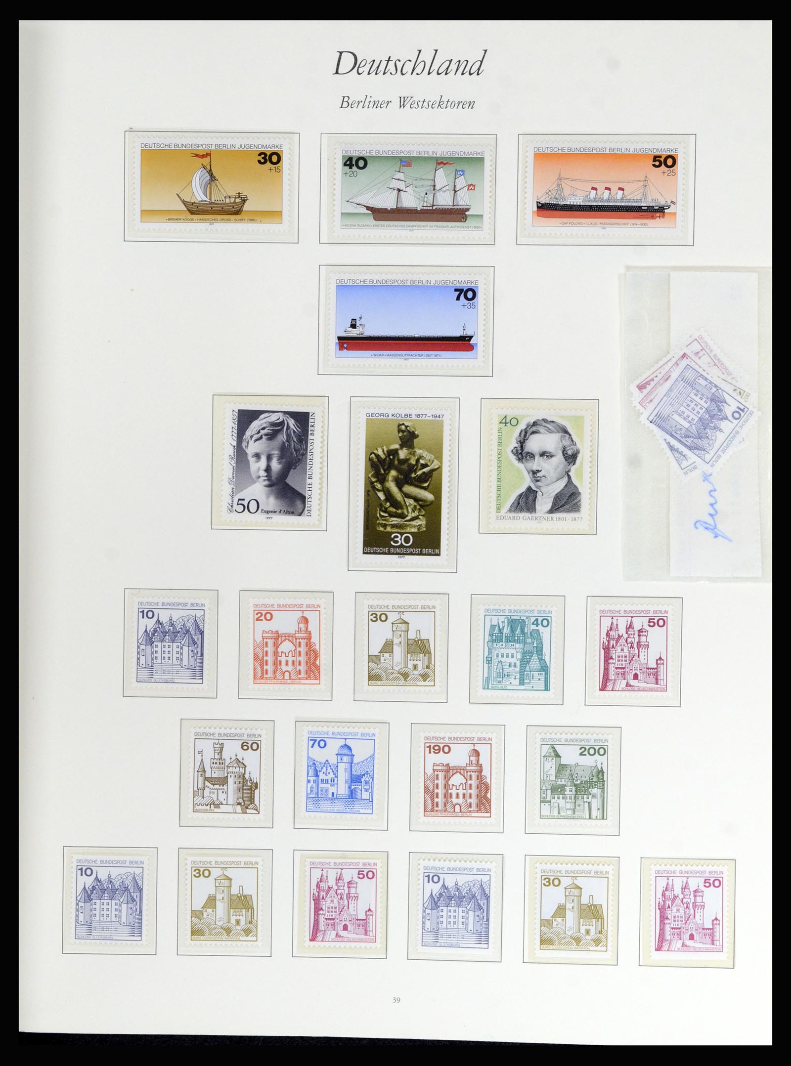 36848 142 - Stamp collection 36848 Bundespost and Berlin 1948-1982.