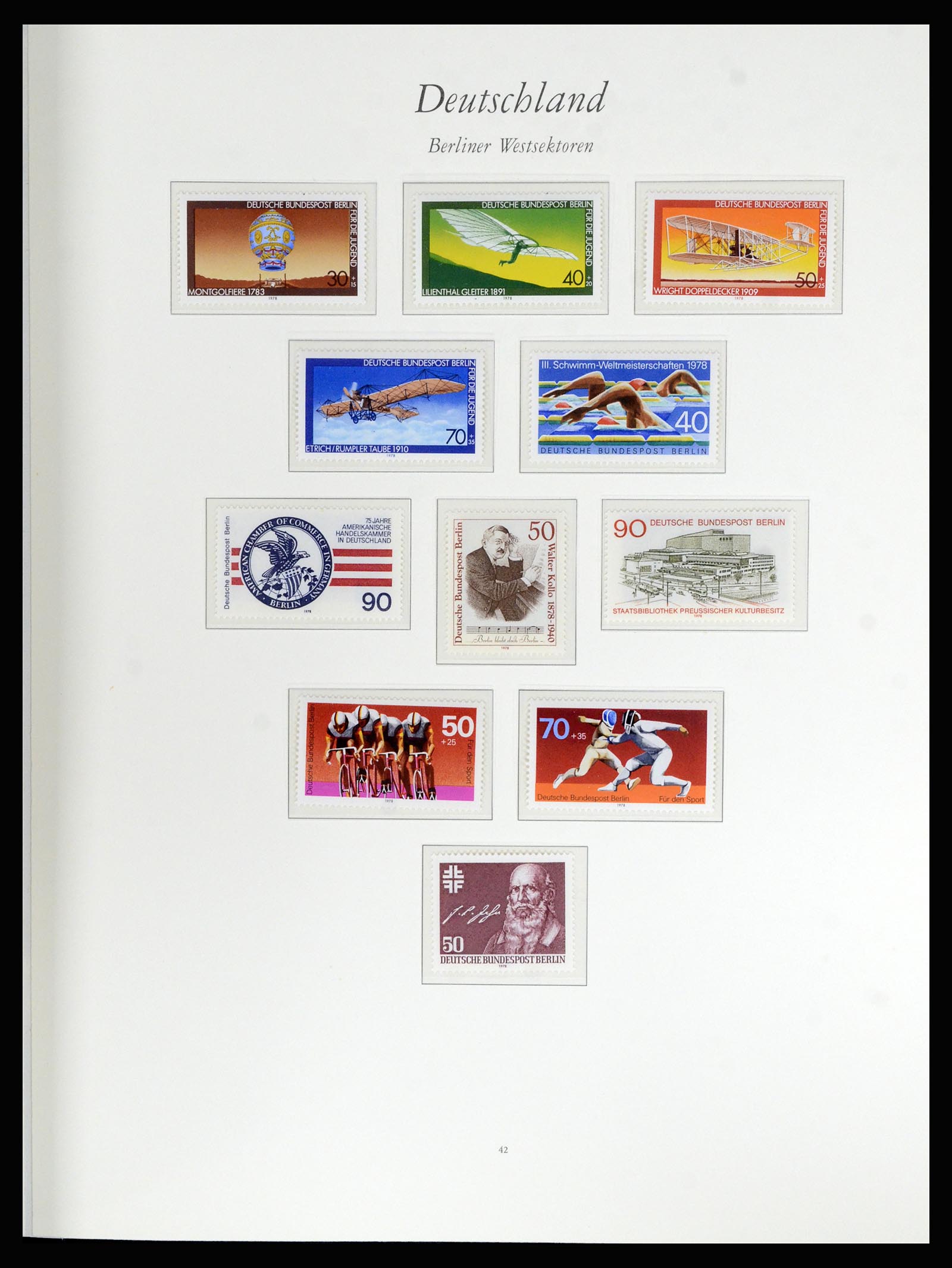 36848 145 - Stamp collection 36848 Bundespost and Berlin 1948-1982.