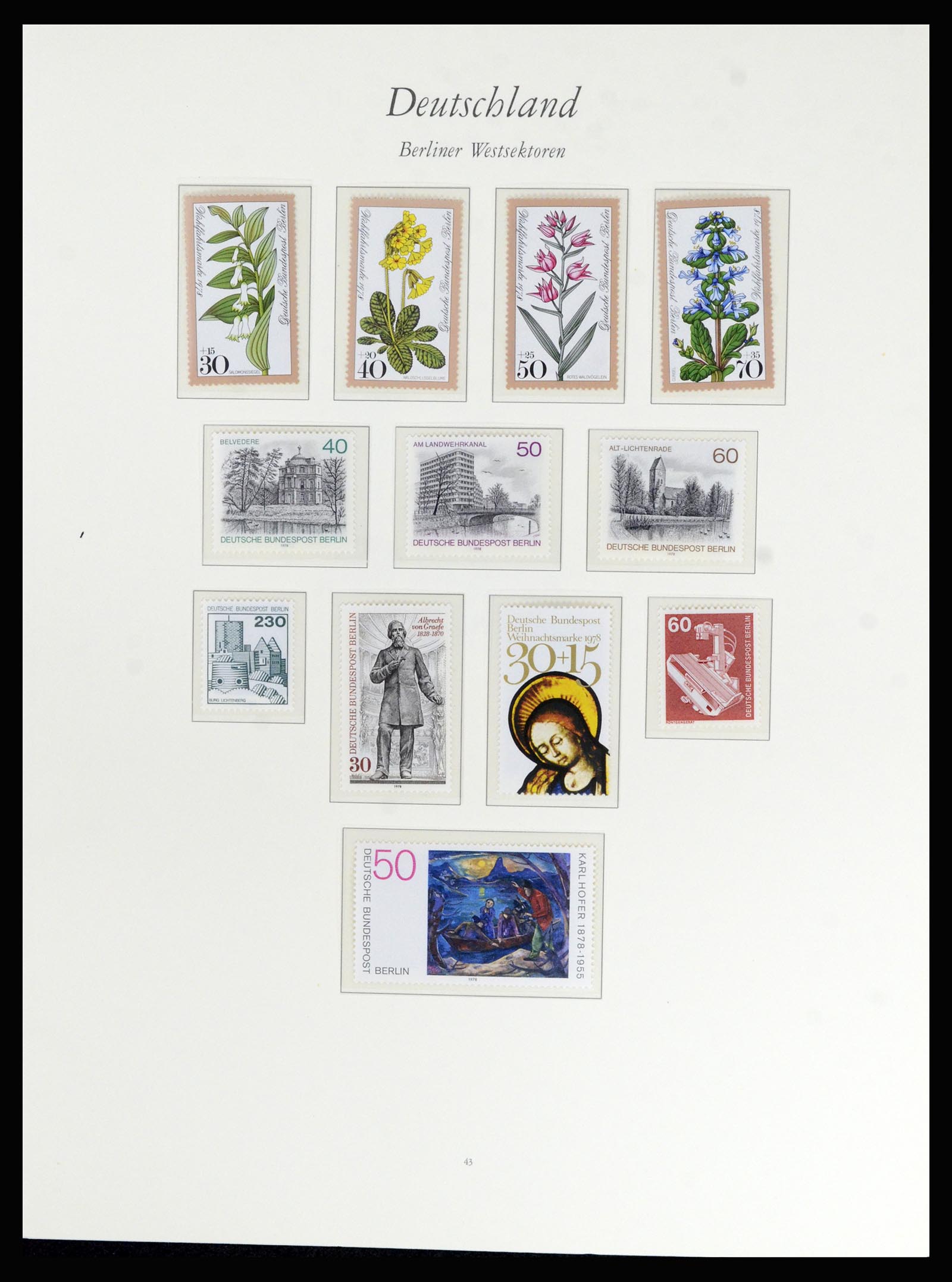36848 146 - Postzegelverzameling 36848 Bundespost en Berlijn 1948-1982.