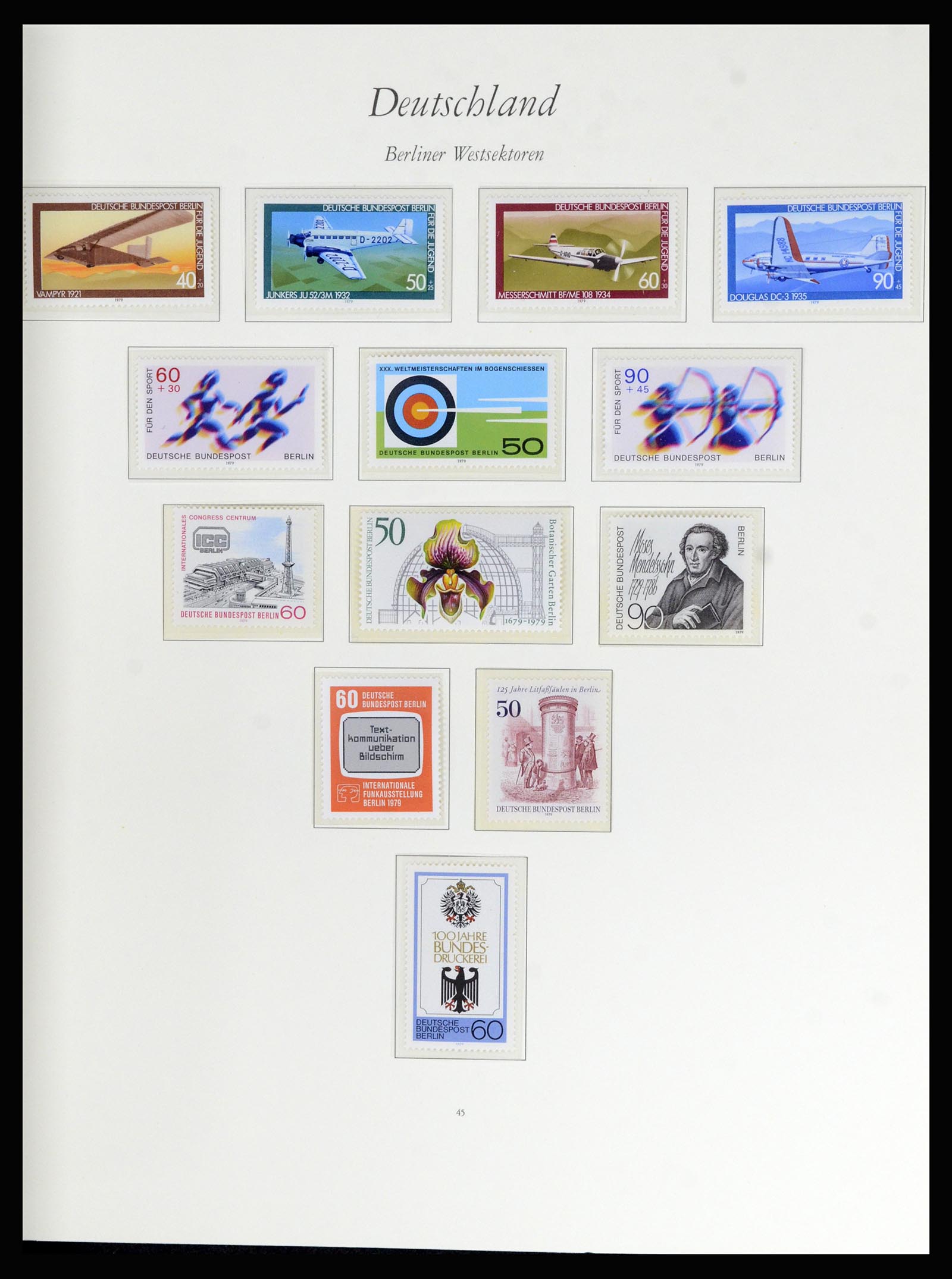 36848 148 - Stamp collection 36848 Bundespost and Berlin 1948-1982.