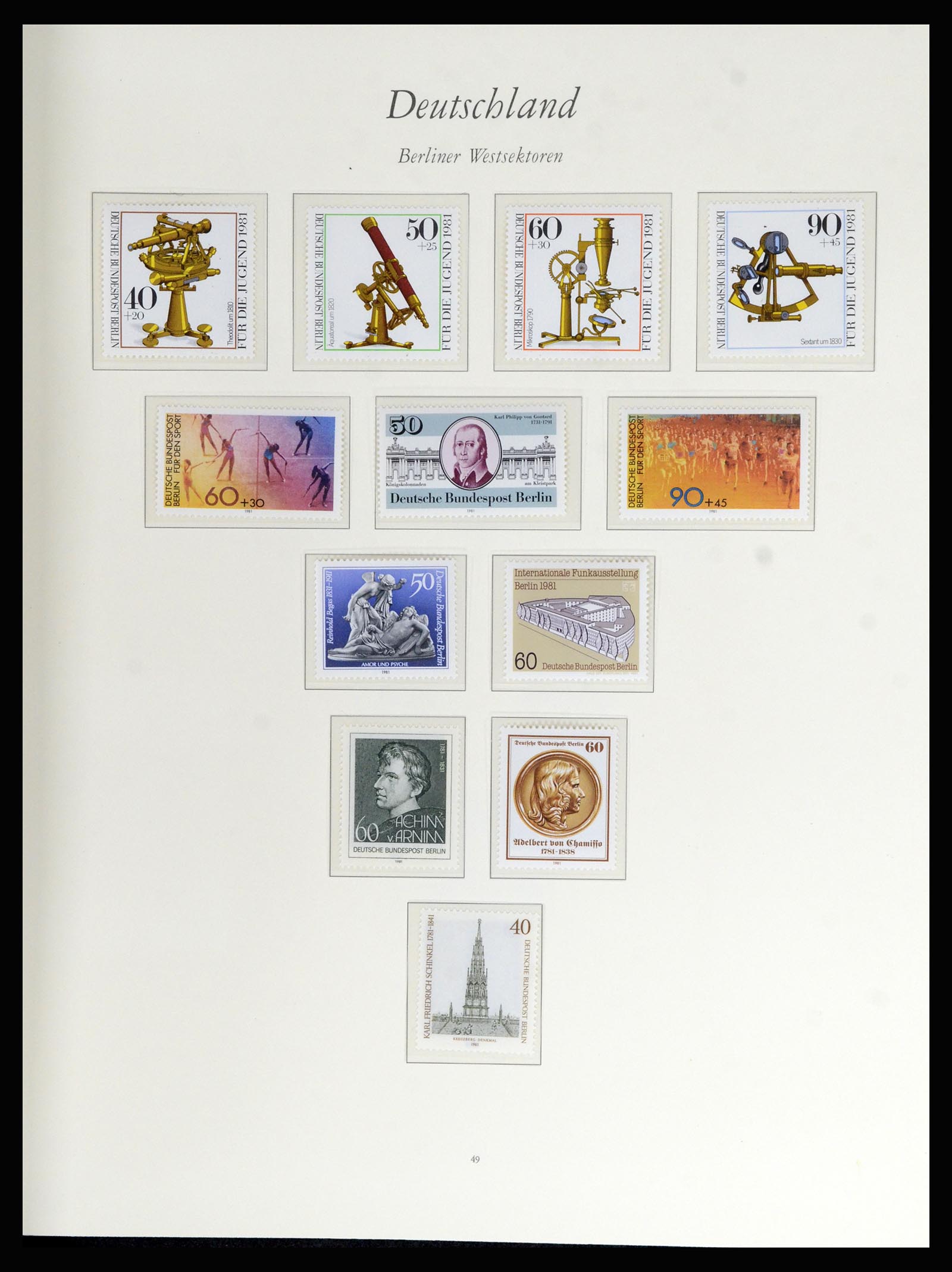 36848 152 - Stamp collection 36848 Bundespost and Berlin 1948-1982.