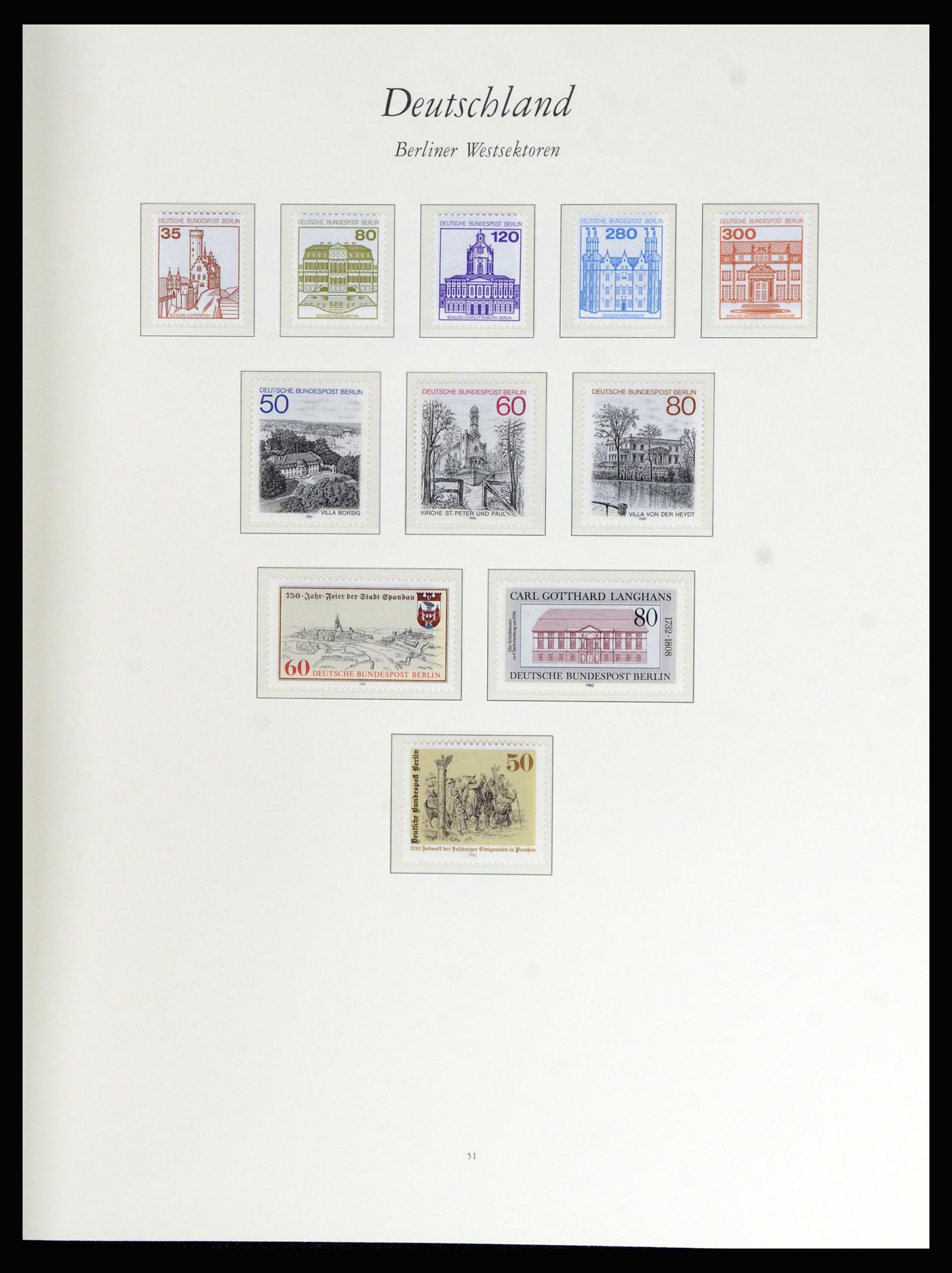 36848 155 - Stamp collection 36848 Bundespost and Berlin 1948-1982.