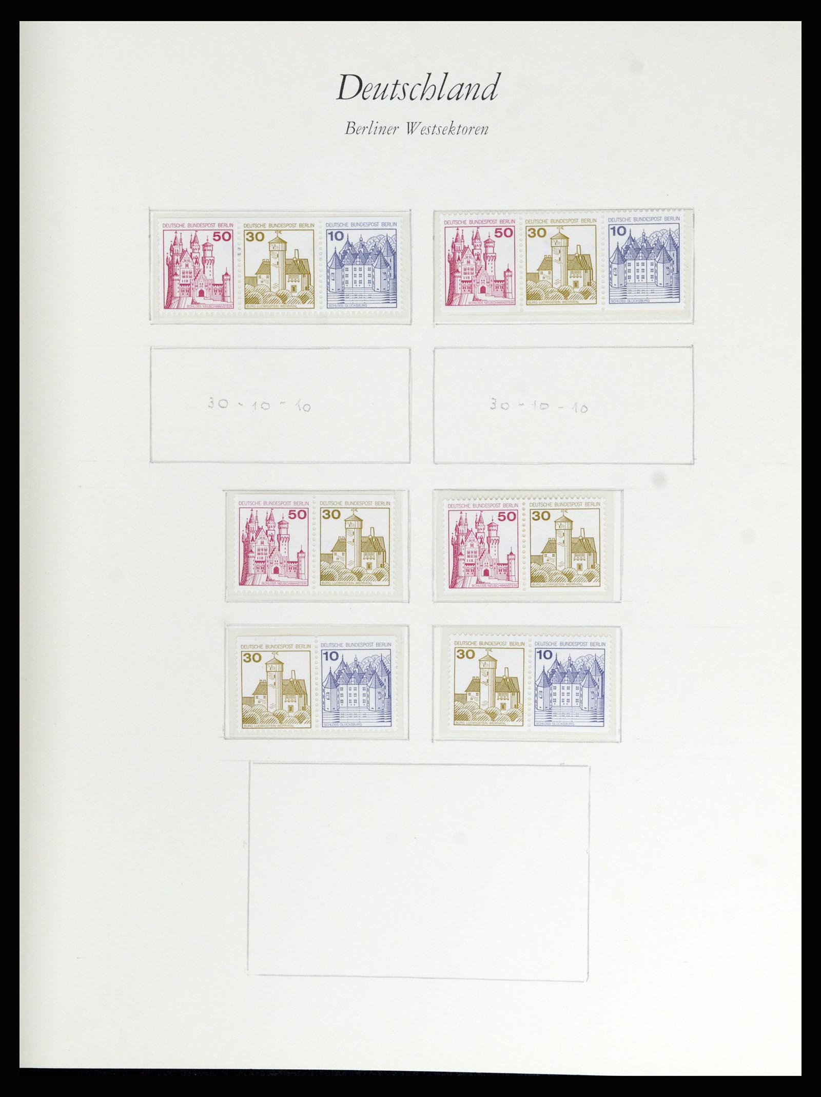 36848 157 - Stamp collection 36848 Bundespost and Berlin 1948-1982.