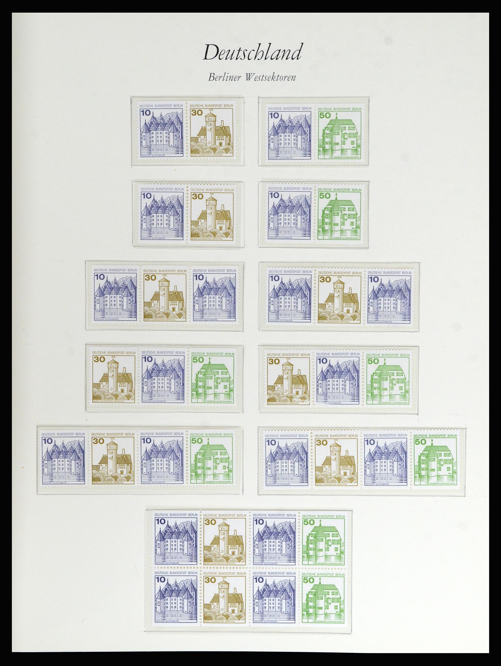 36848 158 - Stamp collection 36848 Bundespost and Berlin 1948-1982.