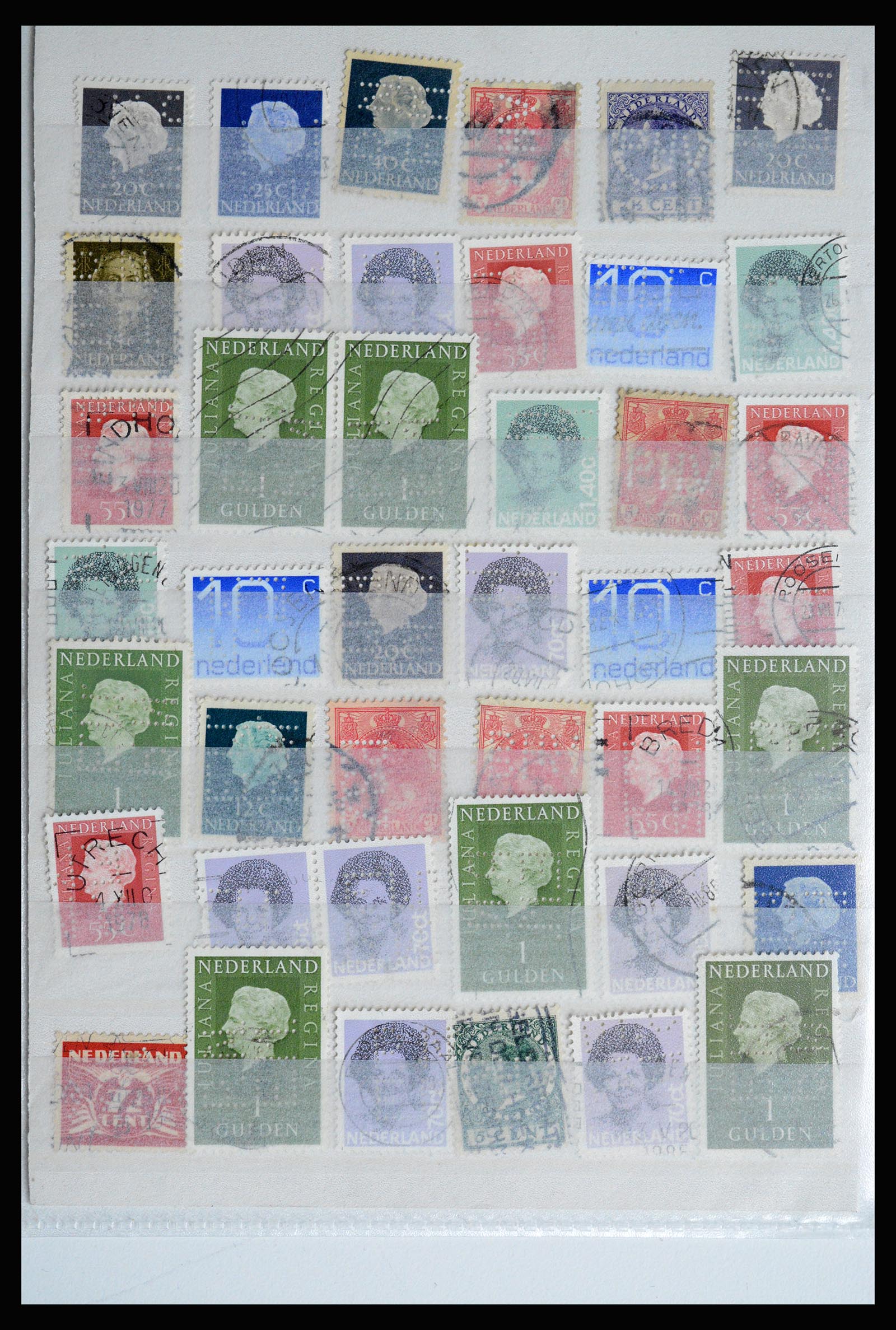 36849 021 - Stamp collection 36849 Netherlands perfins 1891-1960.