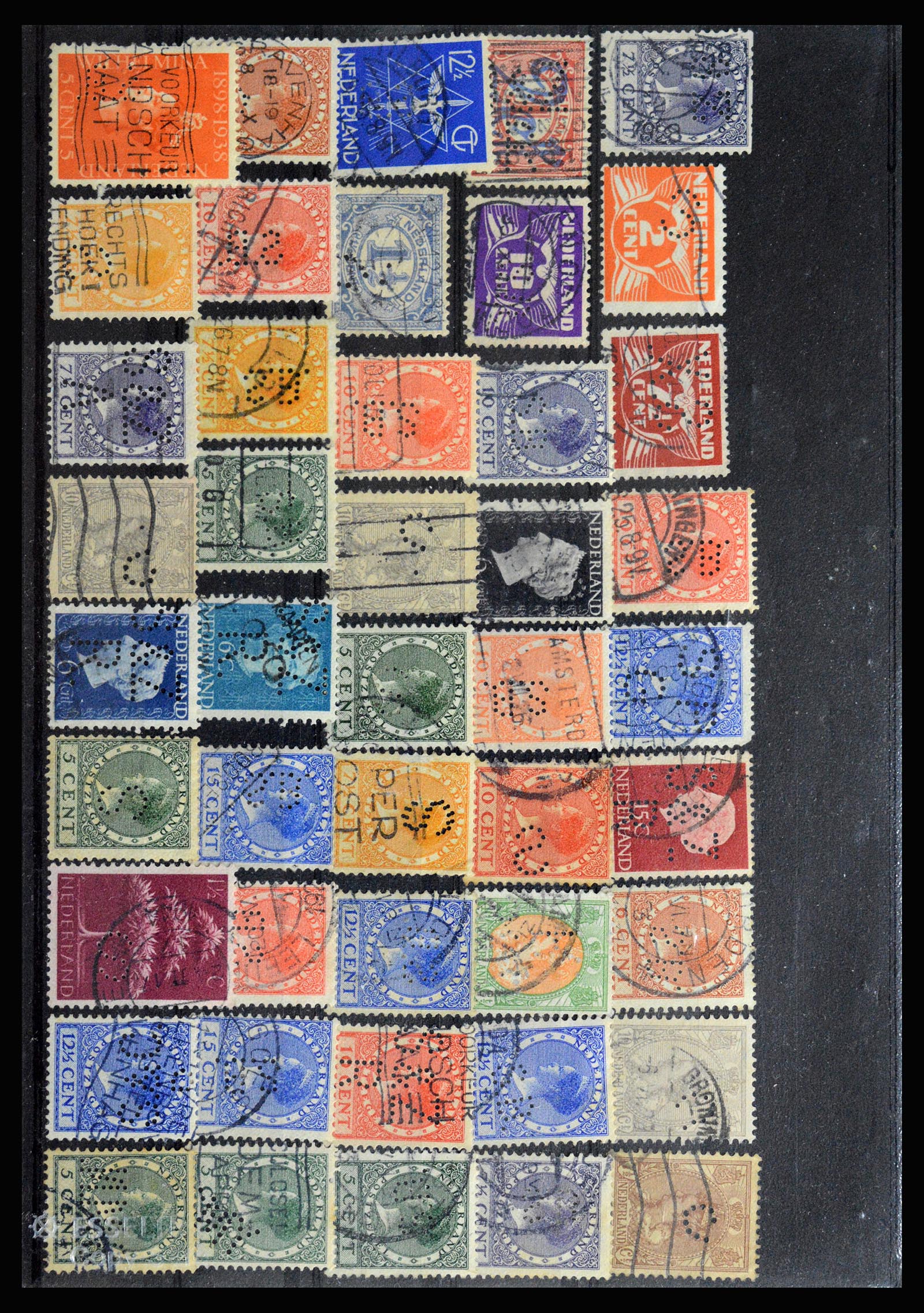 36849 026 - Stamp collection 36849 Netherlands perfins 1891-1960.