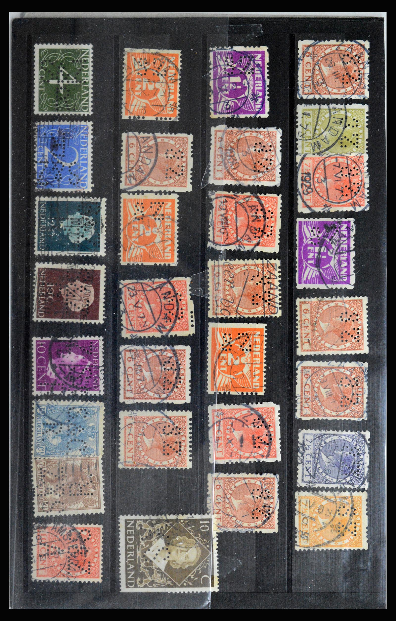 36849 036 - Stamp collection 36849 Netherlands perfins 1891-1960.
