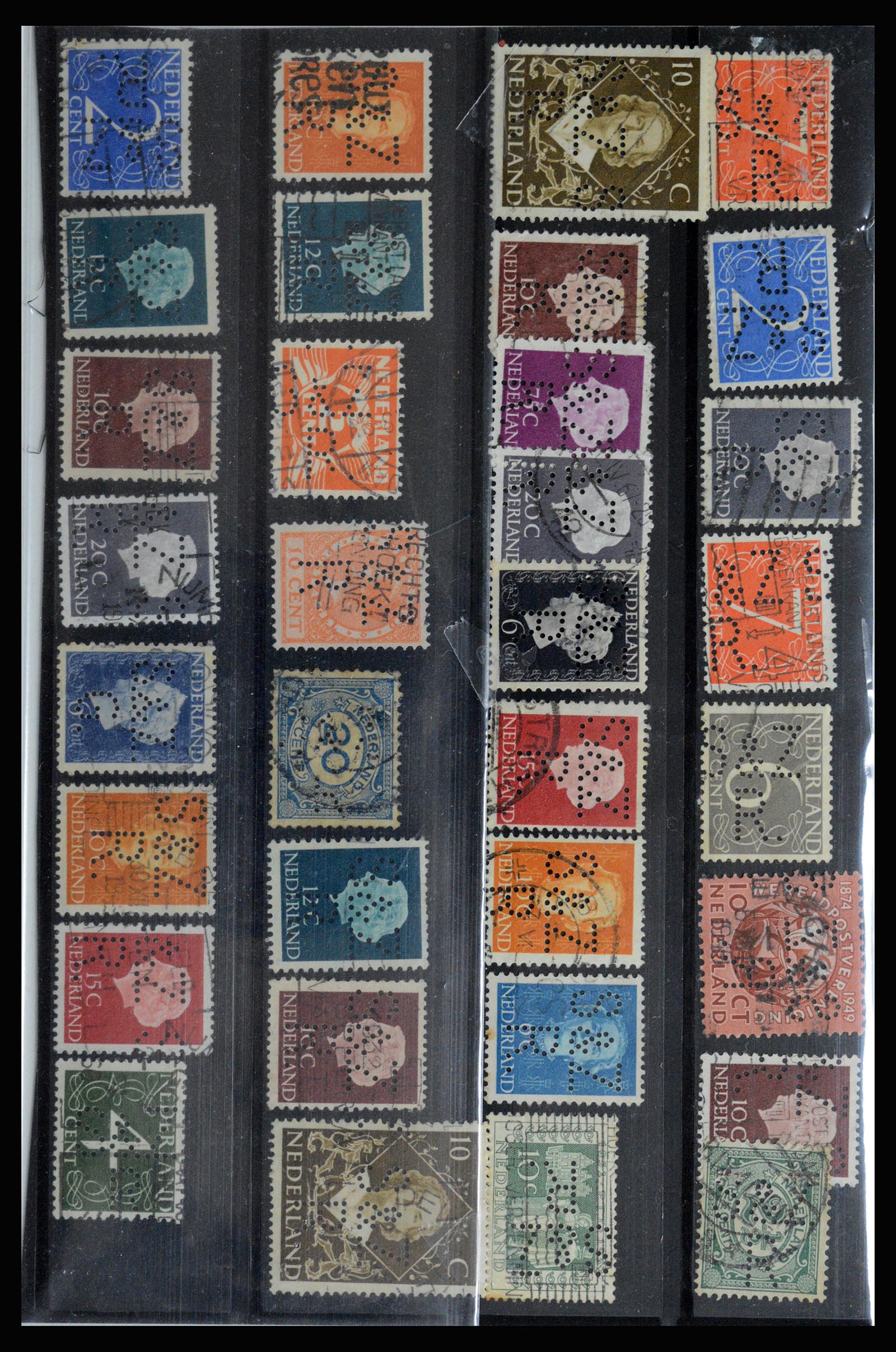 36849 038 - Stamp collection 36849 Netherlands perfins 1891-1960.