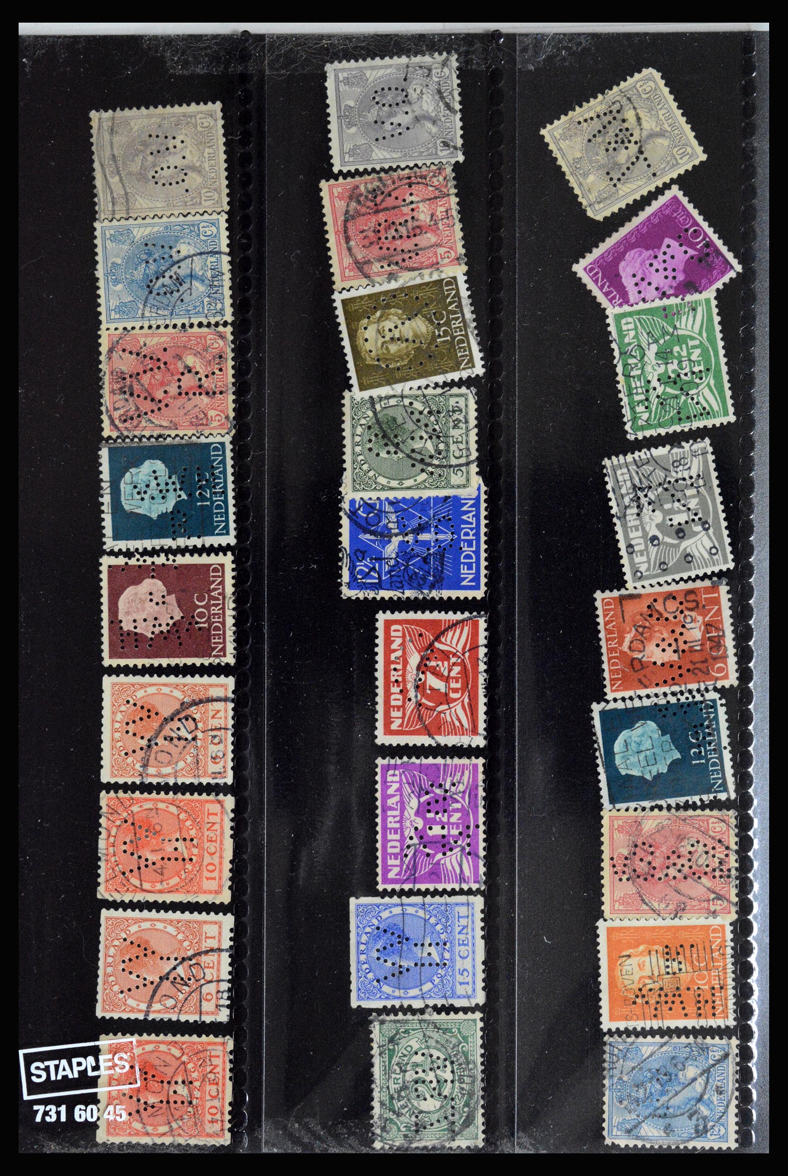 36849 045 - Stamp collection 36849 Netherlands perfins 1891-1960.