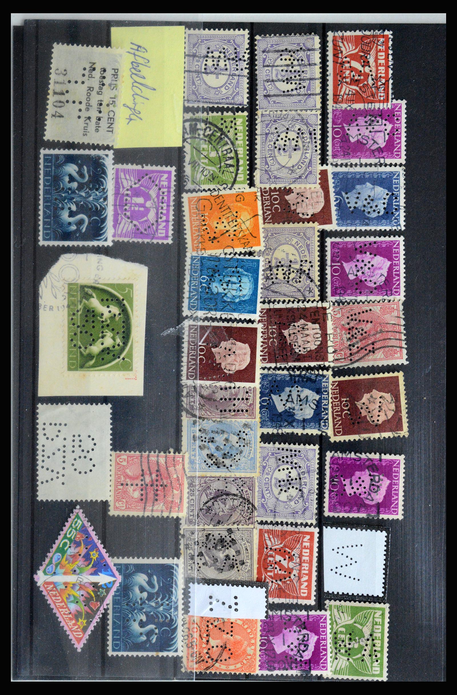 36849 046 - Stamp collection 36849 Netherlands perfins 1891-1960.
