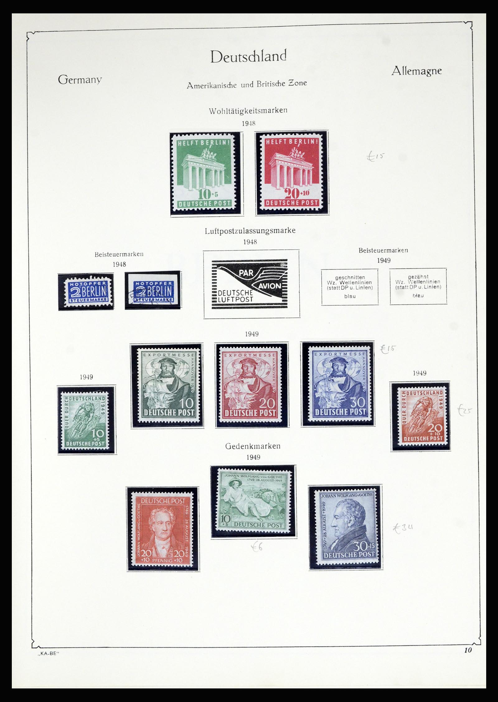 36861 013 - Postzegelverzameling 36861 Berlijn 1948-1983.