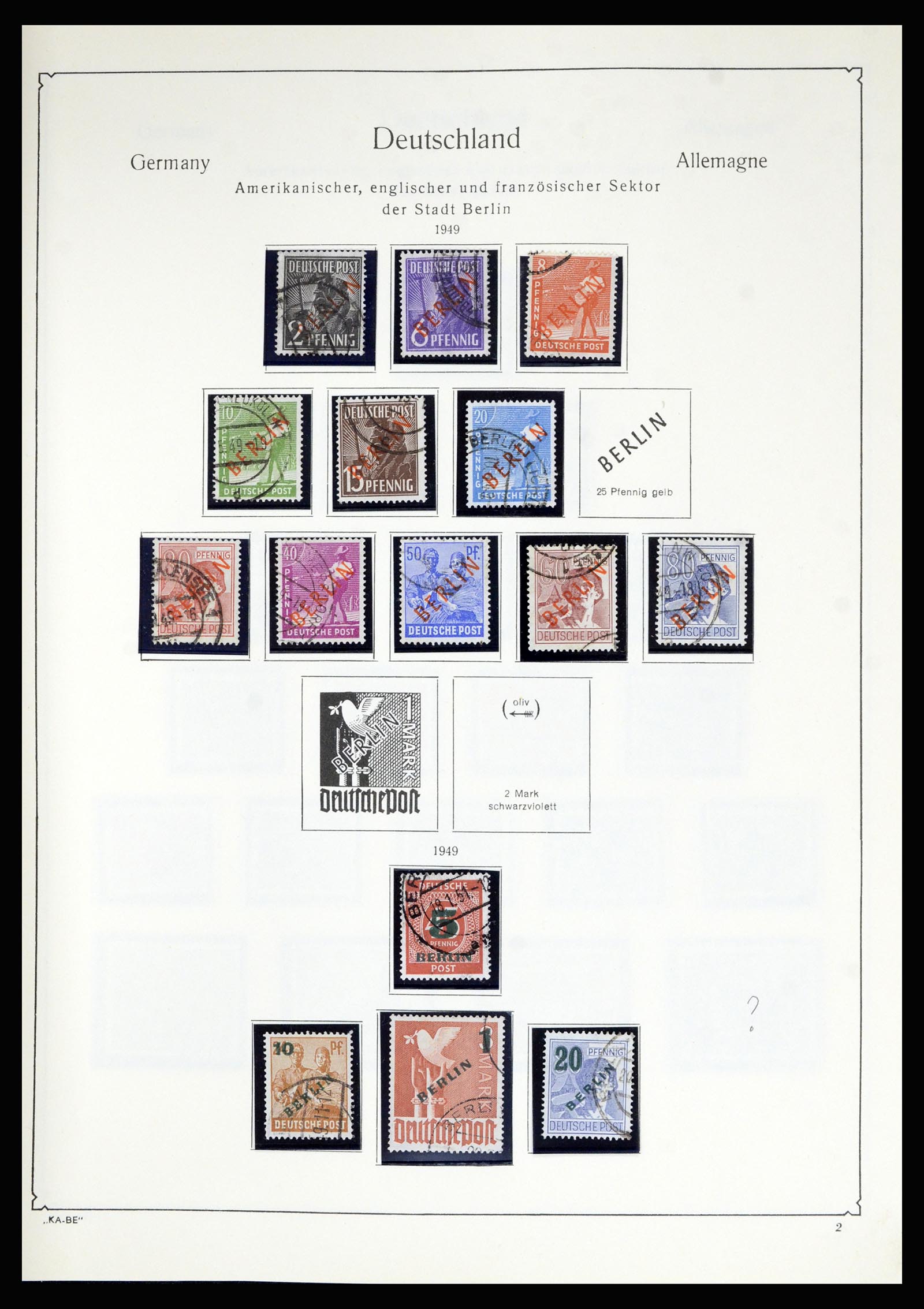 36861 015 - Postzegelverzameling 36861 Berlijn 1948-1983.